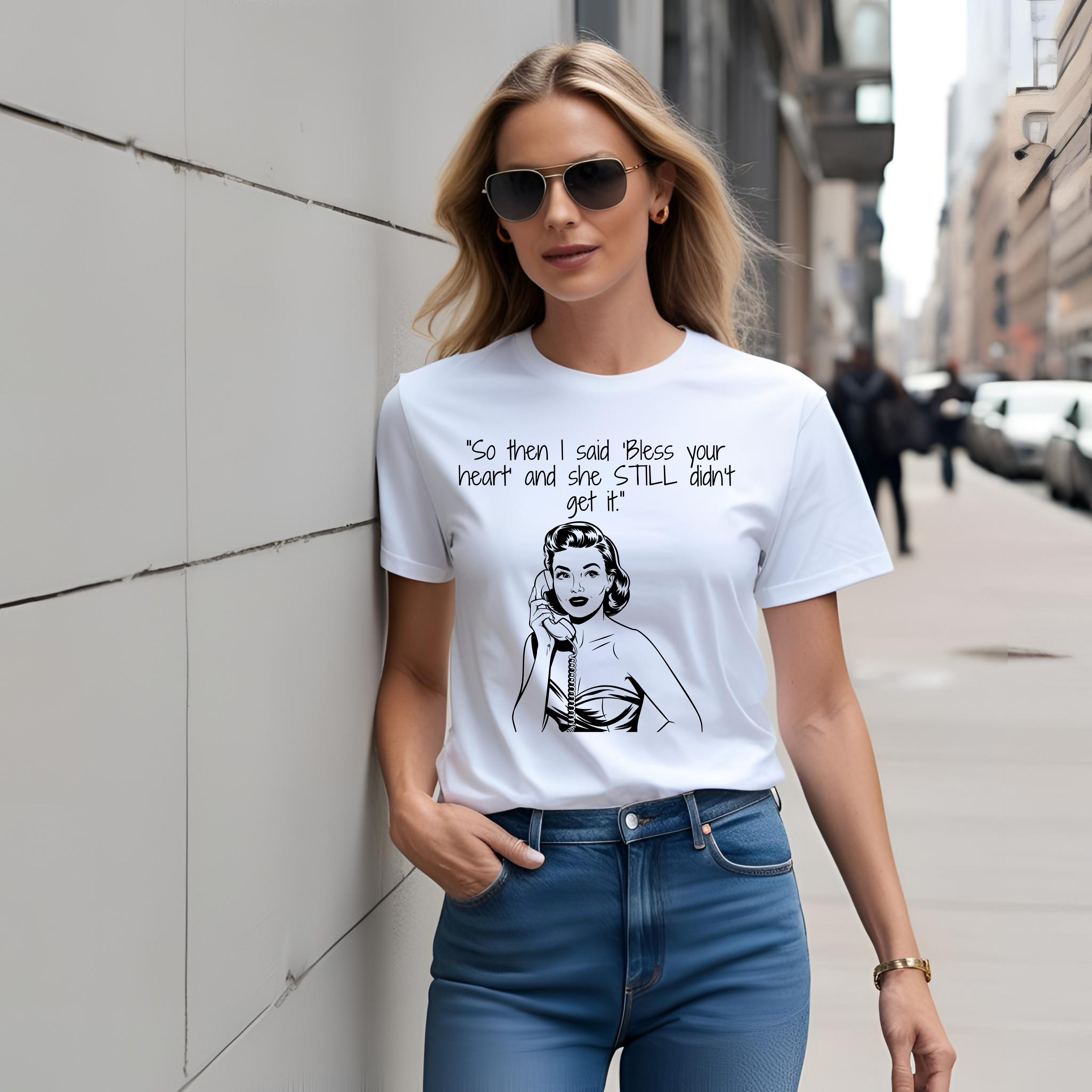 Bless Your Heart Unisex Softstyle T-Shirt, Funny Graphic Tee, Gift for Her, Casual Wear, Birthday Gift, Southern Humor product thumbnail image Bless Your Heart Unisex Softstyle T-Shirt, Funny Graphic Tee, Gift for Her, Casual Wear, Birthday Gift, Southern Humor product thumbnail image