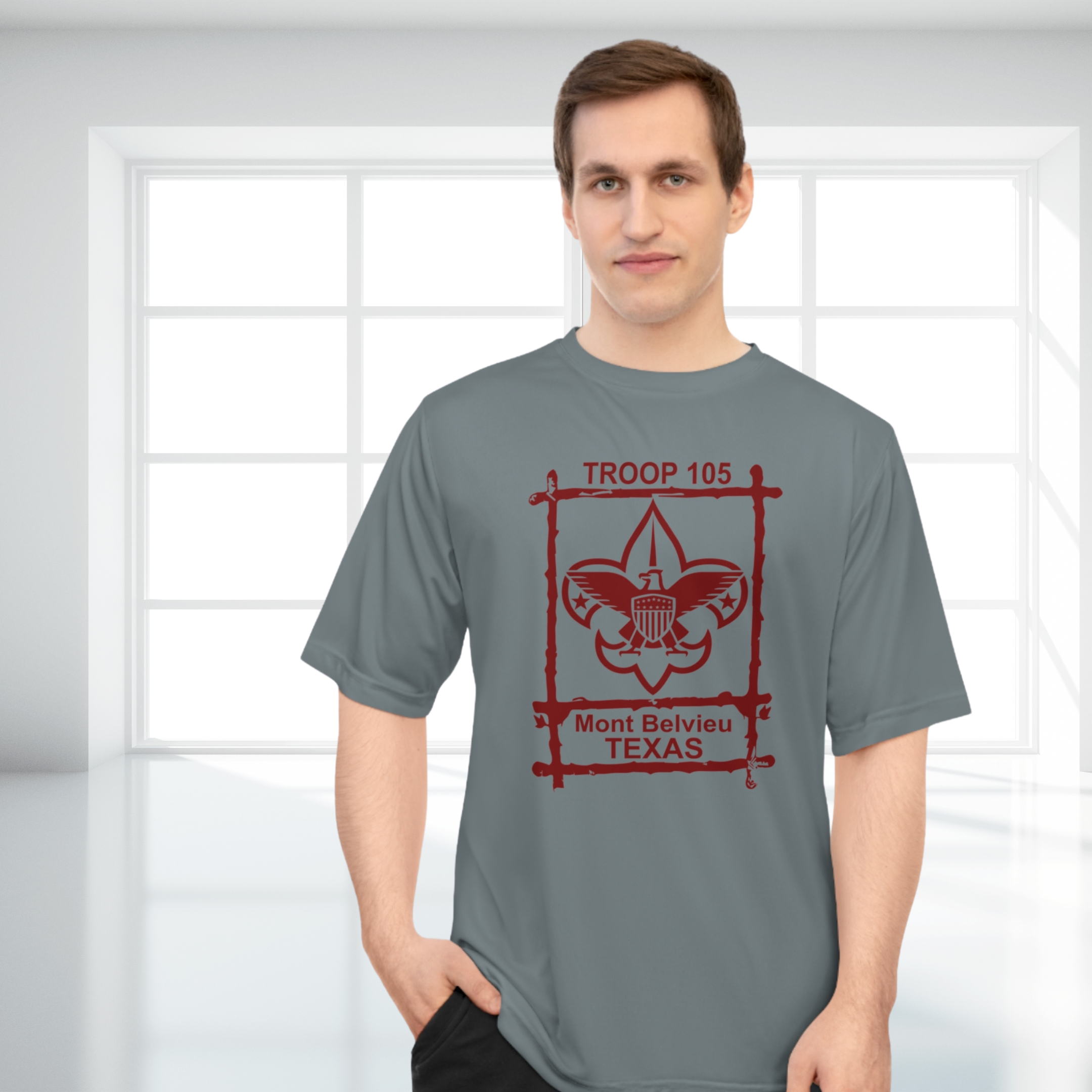 Troop 105 Scout Performance T-Shirt - Mont Belvieu, Texas product thumbnail image Troop 105 Scout Performance T-Shirt - Mont Belvieu, Texas product thumbnail image