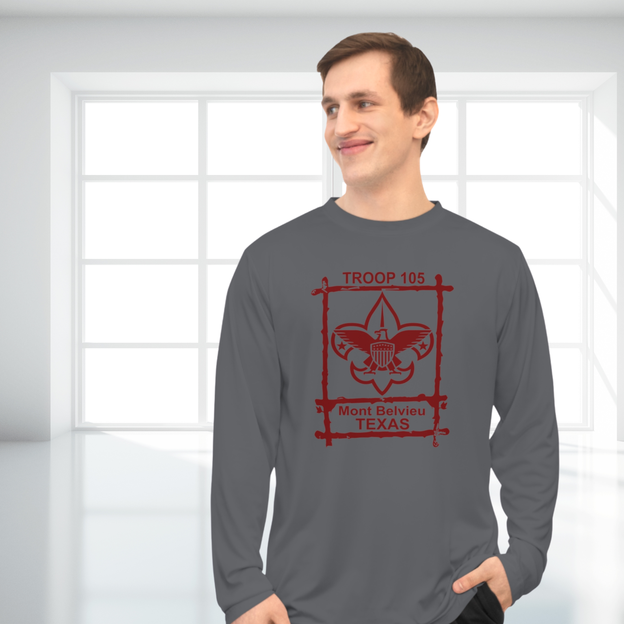 Scout Troop 105 Performance Long Sleeve Shirt - Perfect for Outdoor Adventures product thumbnail image Scout Troop 105 Performance Long Sleeve Shirt - Perfect for Outdoor Adventures product thumbnail image