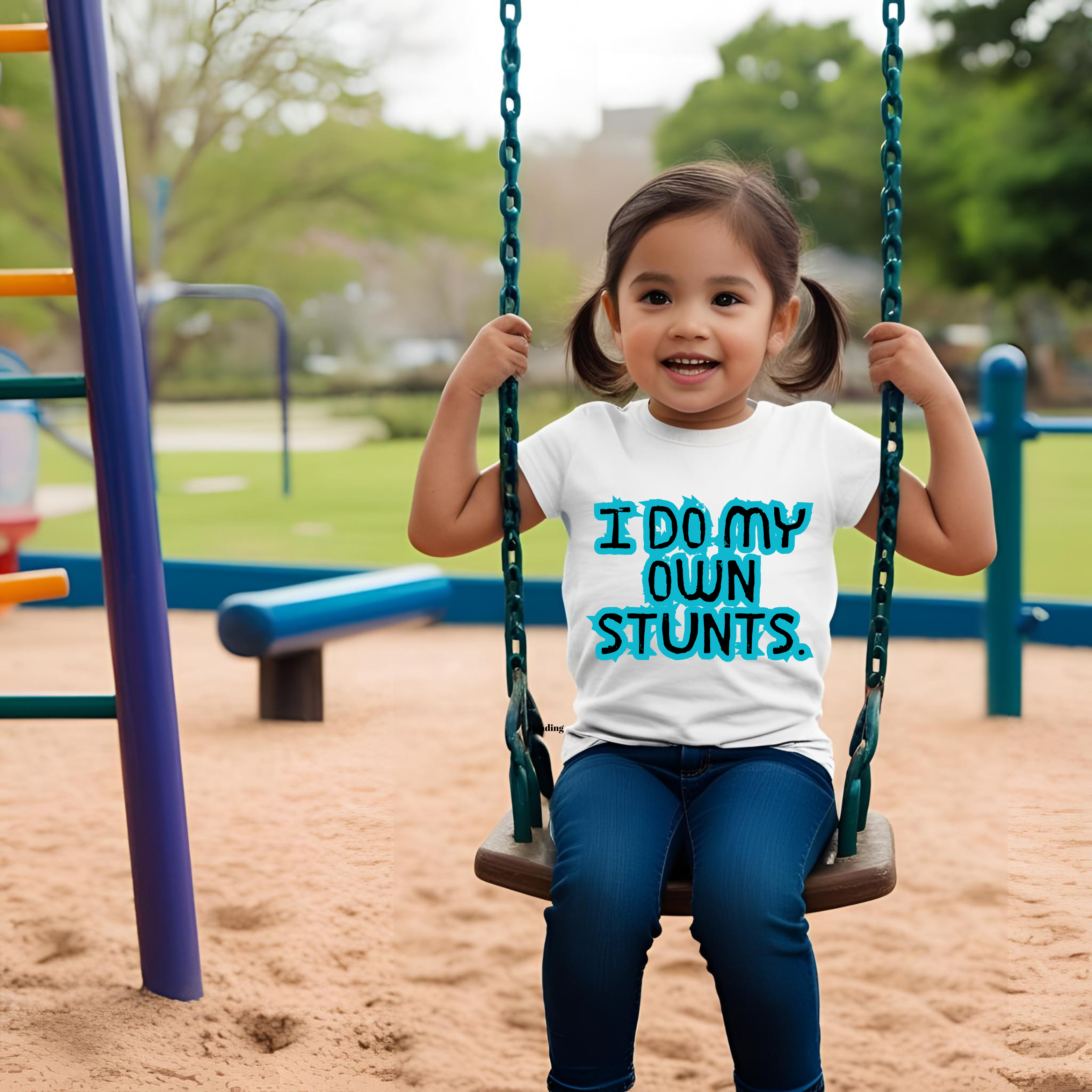 Cool Toddler Tee - "I Do My Own Stunts" Funny Short Sleeve Shirt product thumbnail image Cool Toddler Tee - "I Do My Own Stunts" Funny Short Sleeve Shirt product thumbnail image
