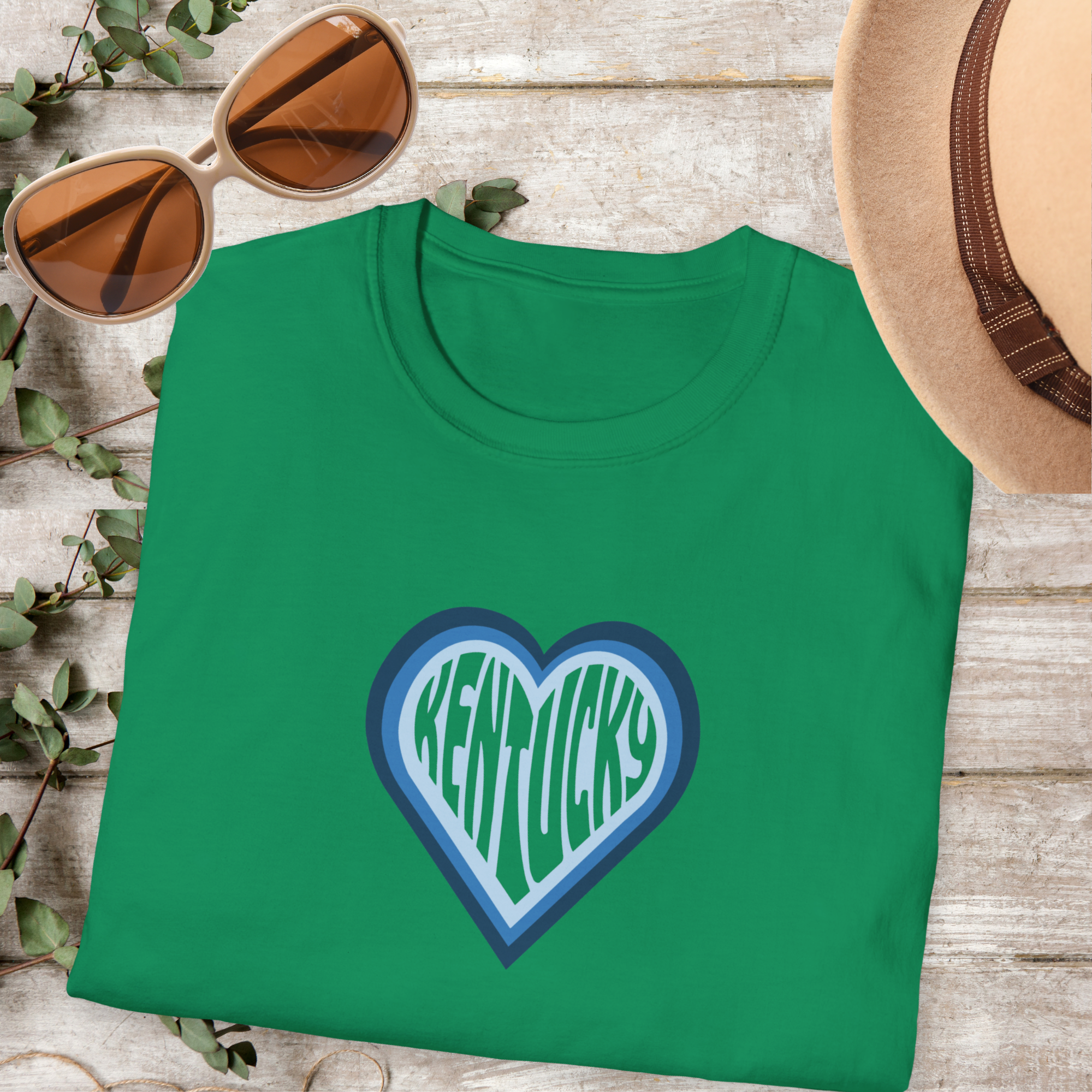 Kentucky Heart T-Shirt, Kentucky Love, Kentucky Gift, Kentucky Souvenir, Kentucky Apparel, Kentucky Lover, Kentucky Pride, Kentucky Proud