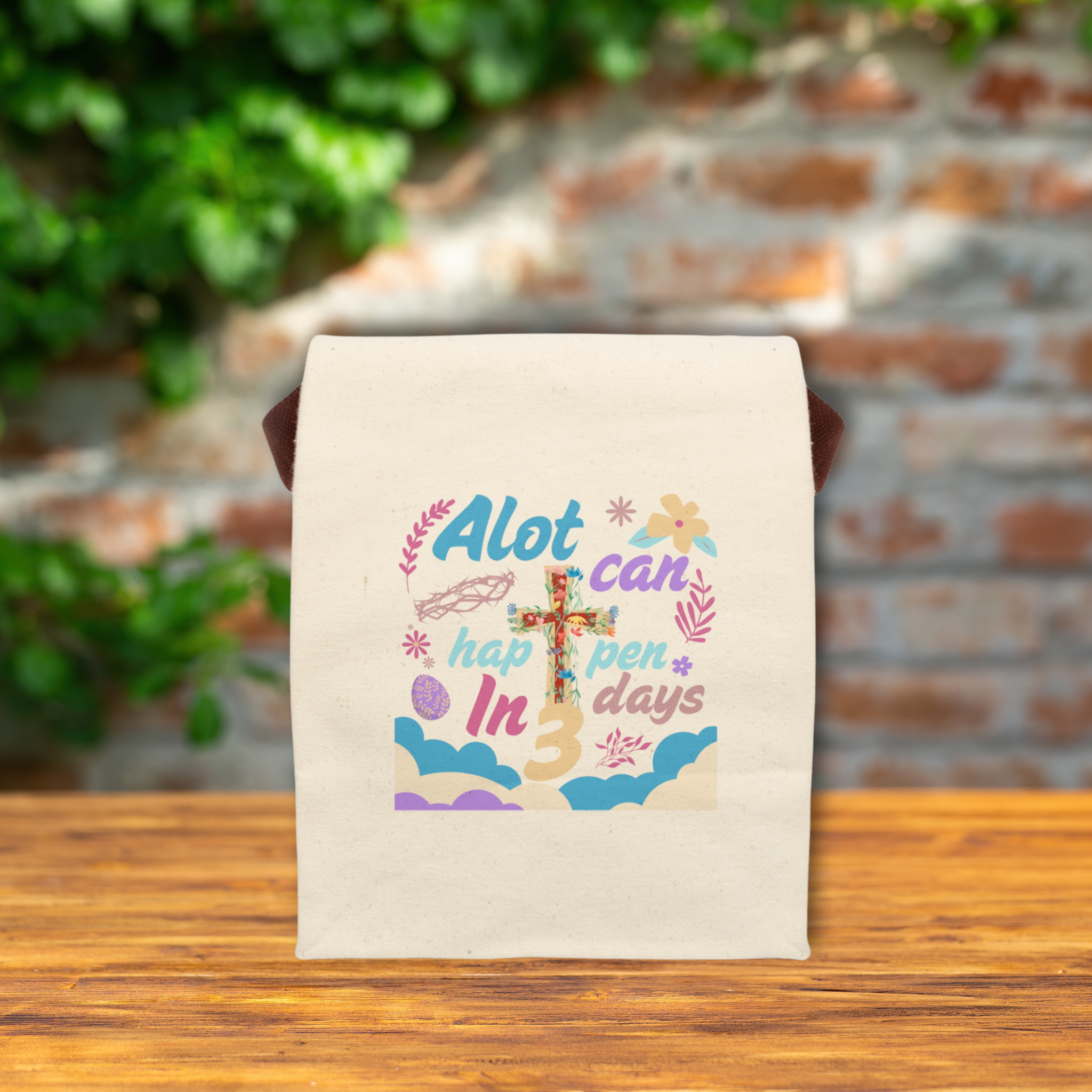 Alot can happen in 3 days Vintage Canvas Lunch Bag With Strap – Durable, Stylish & Eco-Friendly | Perfect for Work, School & Picnics | Stylish & Functional product thumbnail image Alot can happen in 3 days Vintage Canvas Lunch Bag With Strap – Durable, Stylish & Eco-Friendly | Perfect for Work, School & Picnics | Stylish & Functional product thumbnail image