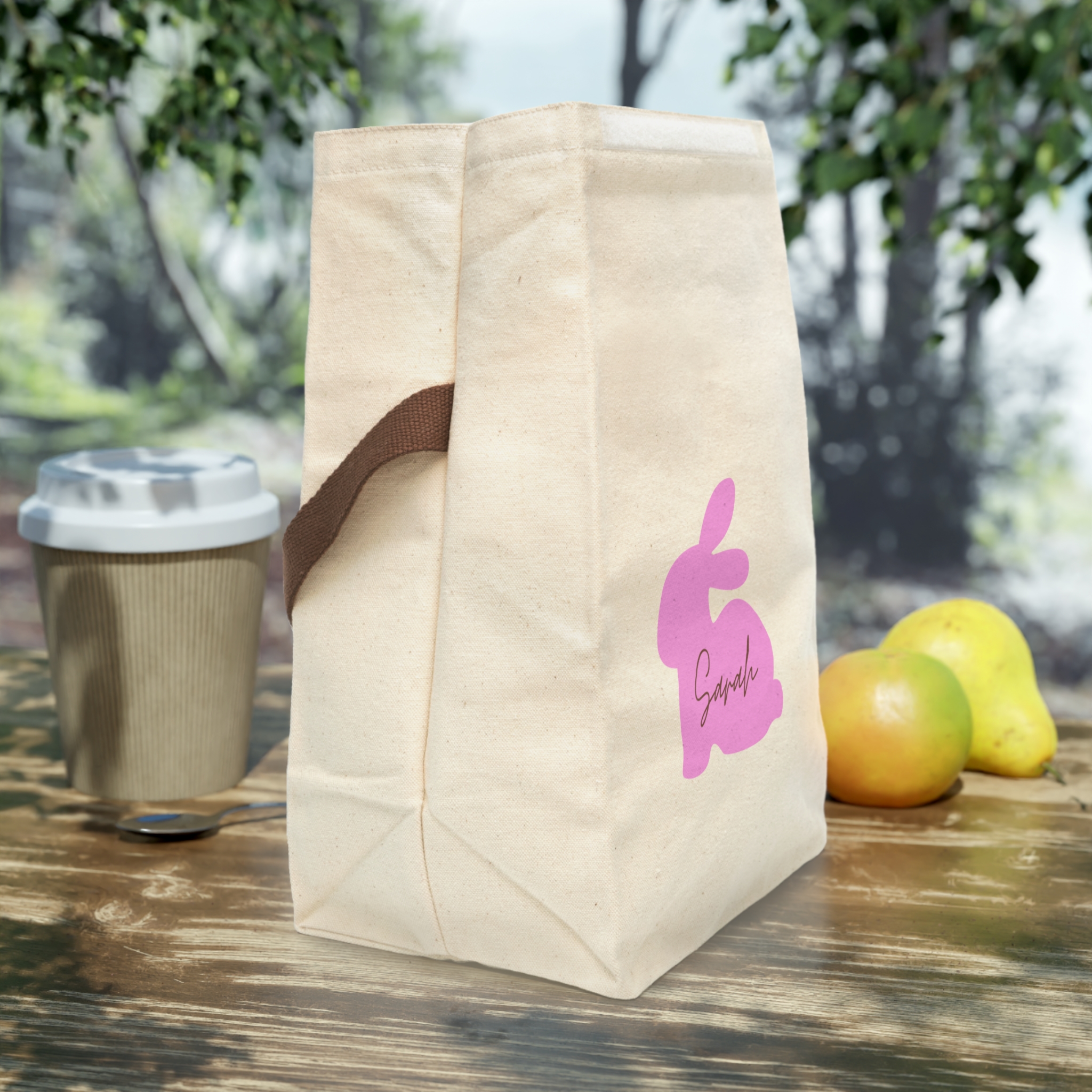 Personalized Vintage Canvas Lunch Bag With Strap – Durable, Stylish &amp; Eco-Friendly | Perfect for Work, School &amp; Picnics | Stylish &amp; Functional product thumbnail image