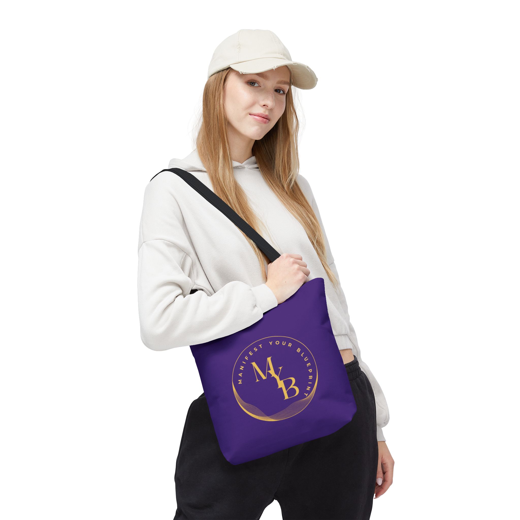 Manifest Your Blueprint Tote Bag - Inspirational Carryall for Dreamers product thumbnail image