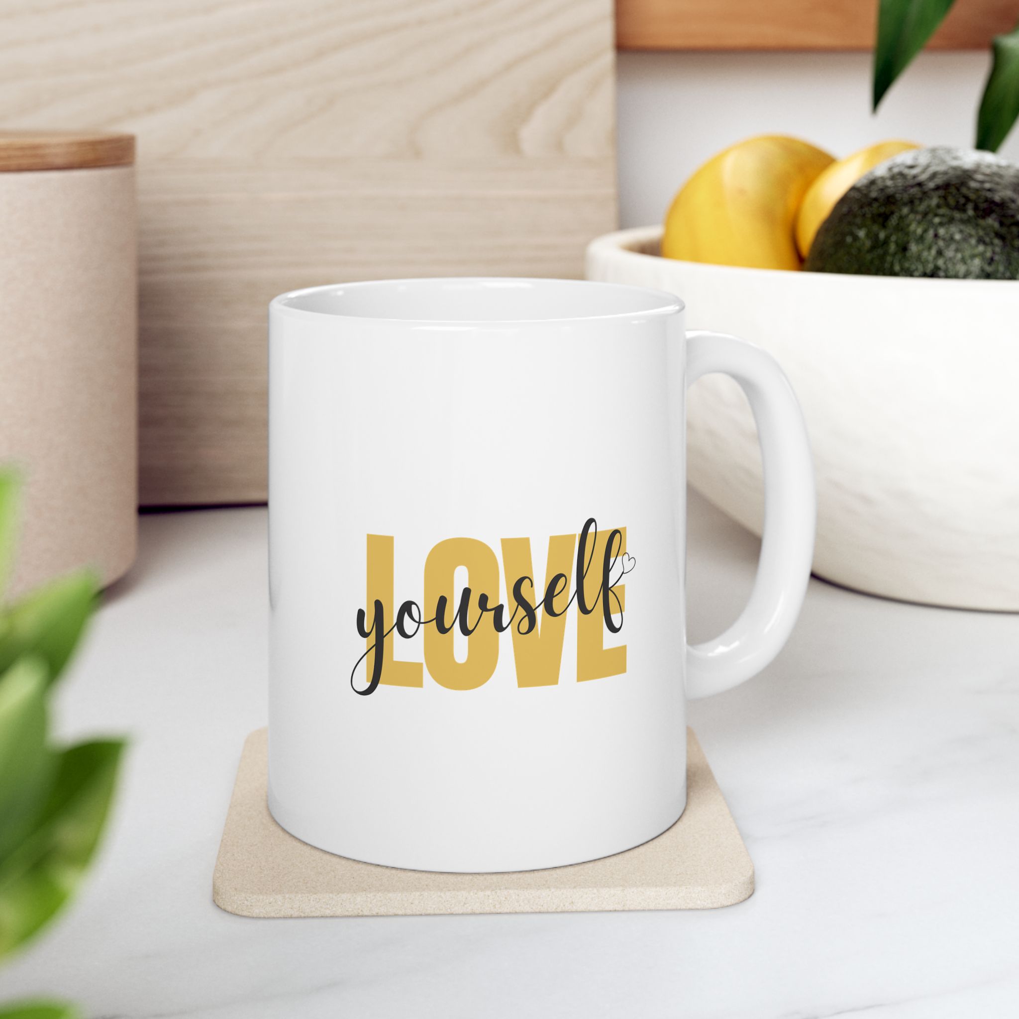 Manifest Your Blueprint Ceramic Mug - Sip Your Empowerment with MYB Logo product thumbnail image