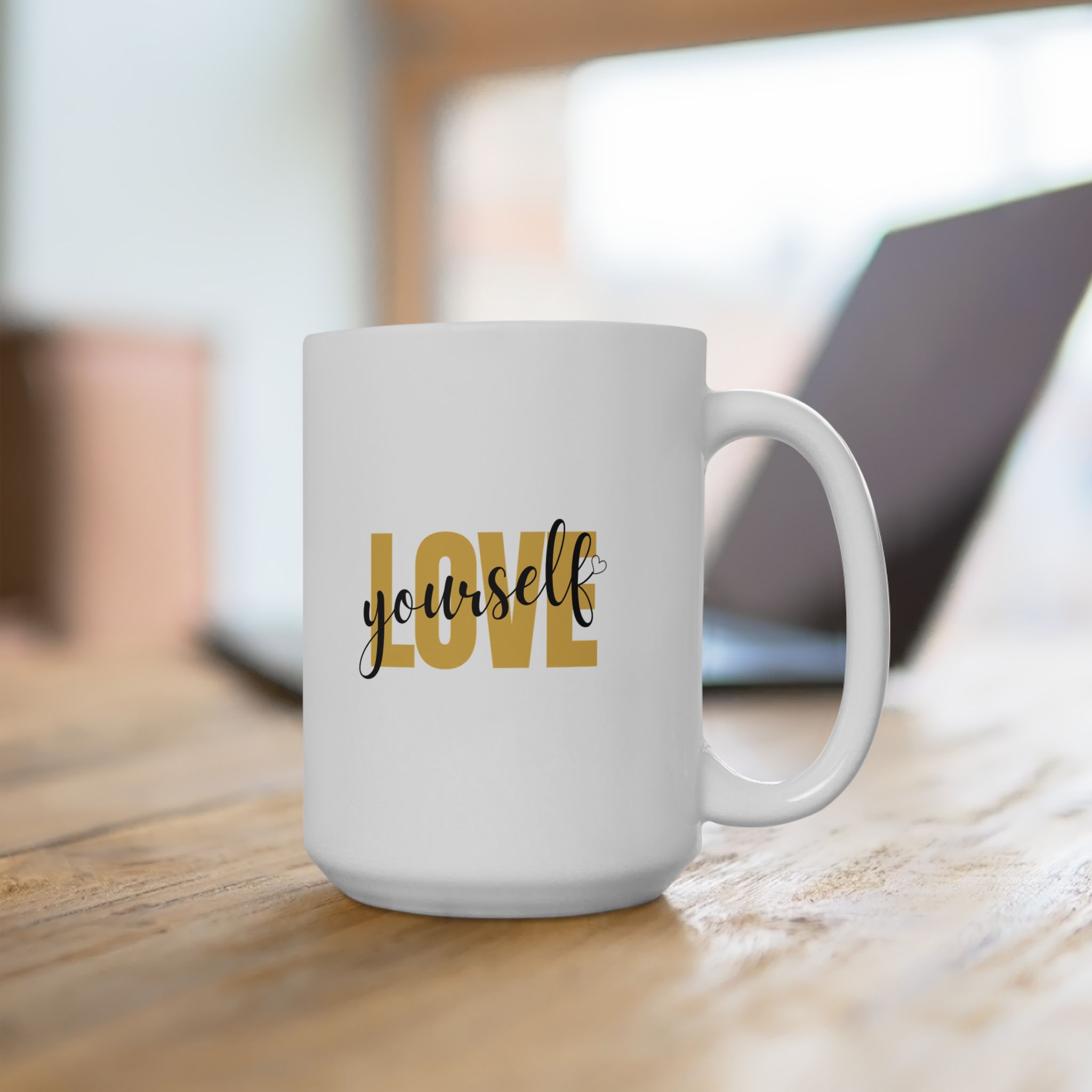 Manifest Your Blueprint Ceramic Mug - Sip Your Empowerment with MYB Logo product thumbnail image