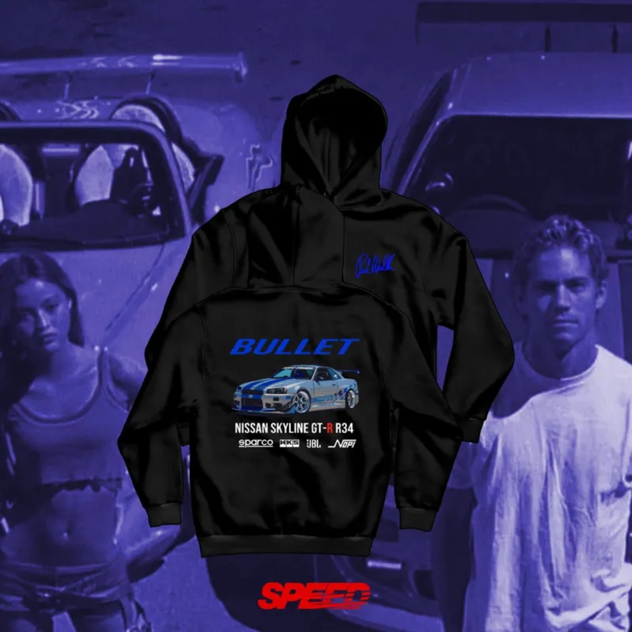 Nissan Skyline GT-R R34 Hoodie - Unisex Heavy Blend Sweatshirt