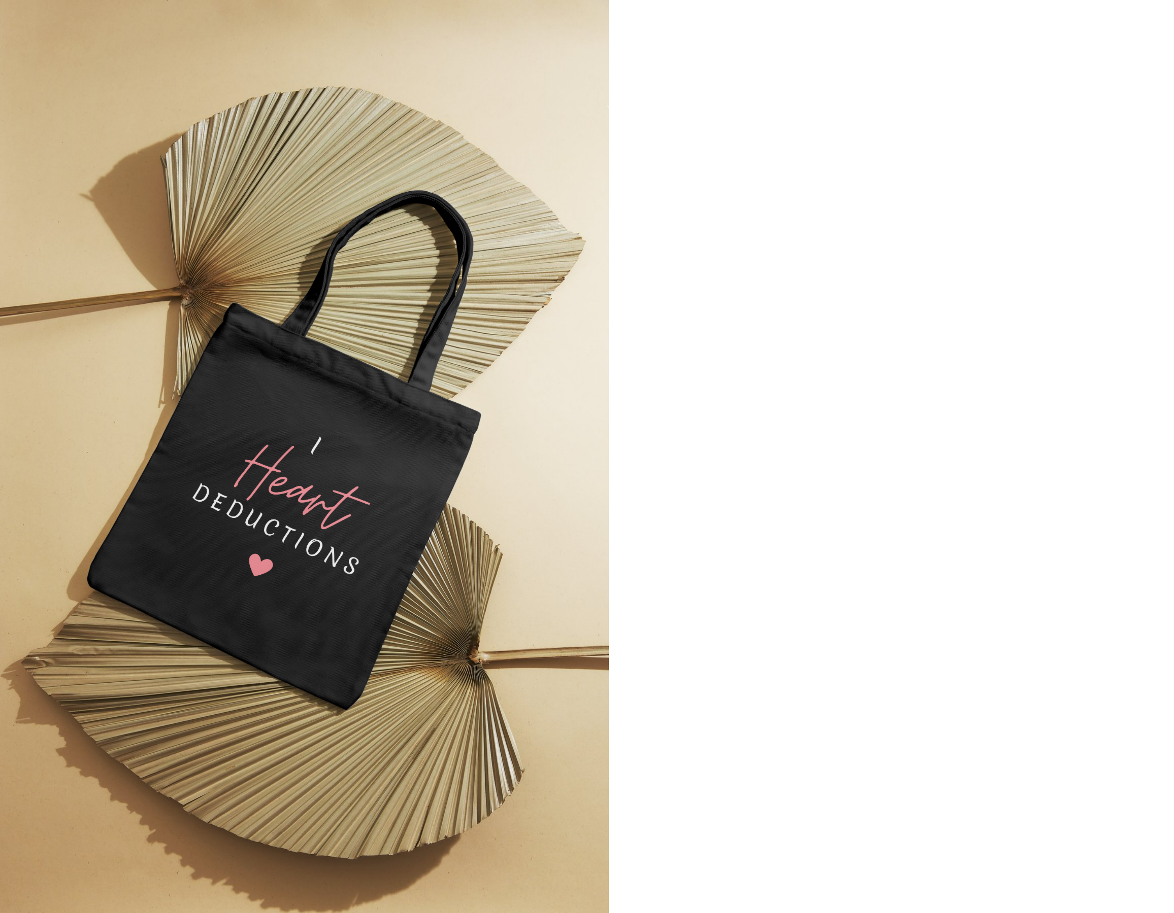 I Heart Deductions Tote Bag - Fun &amp; Stylish Canvas Bag for Everyday Use