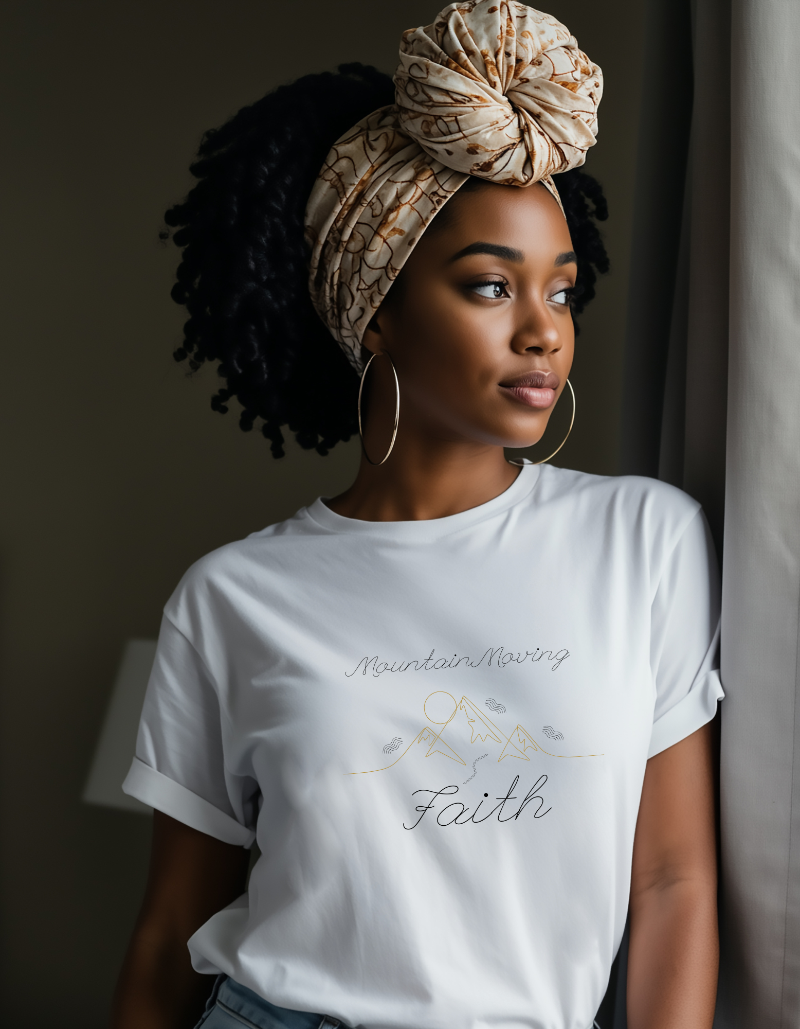 Mountain Moving Faith T-Shirt for Inspiration and Faith-Based Living