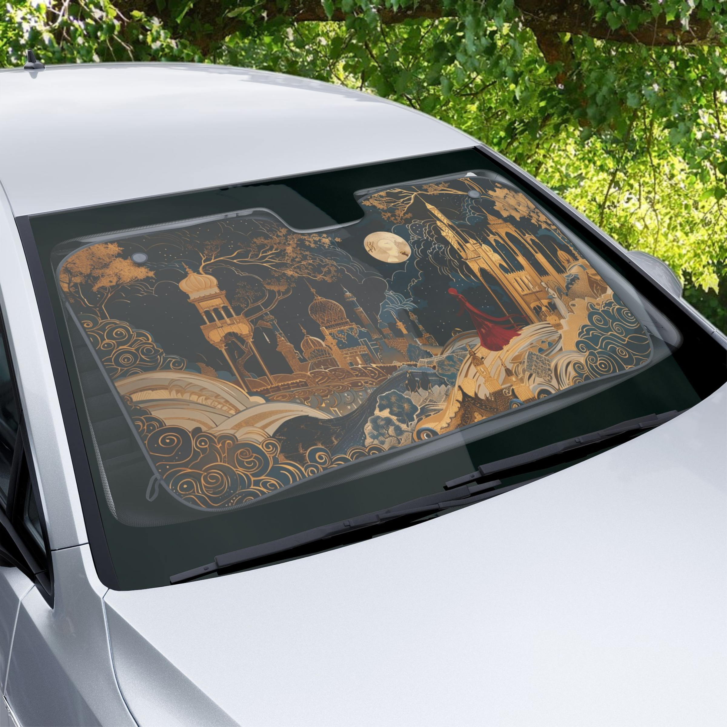 Baghdad City at Night Car Sun Shade product thumbnail image Baghdad City at Night Car Sun Shade product thumbnail image