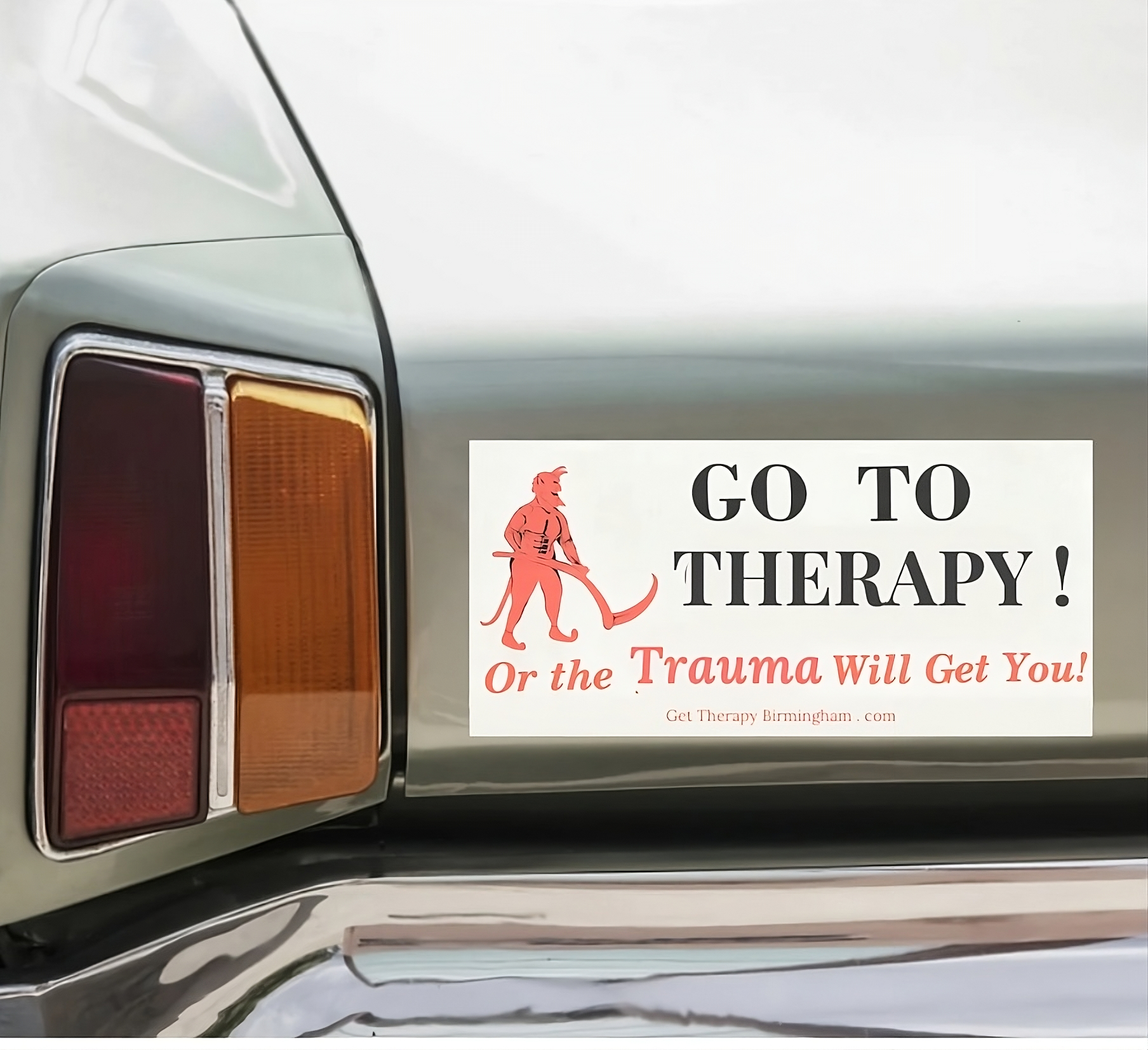 Go To Therapy or the Devil Will Get You - Bumper Stickers Go To Therapy or the Devil Will Get You - Bumper Stickers