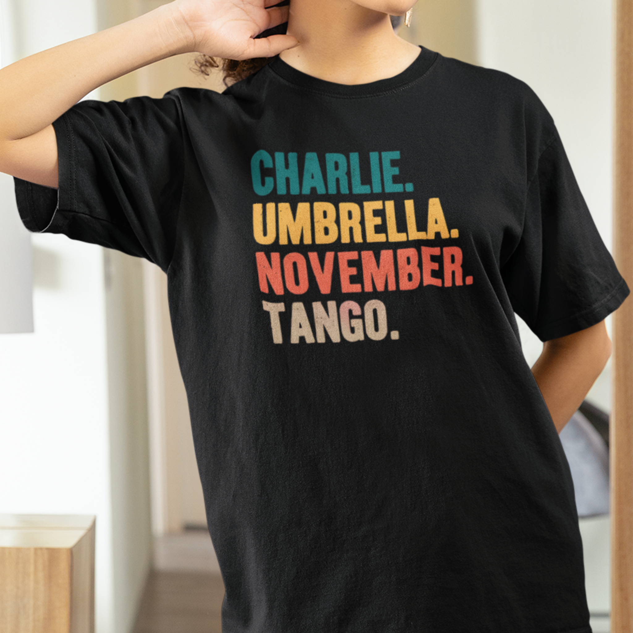 Phonetic Alphabet Tee, Military Code Words Distressed T-Shirt, Vintage Army Shirt, Unisex Cotton Top, Military Gift Shirt product thumbnail image