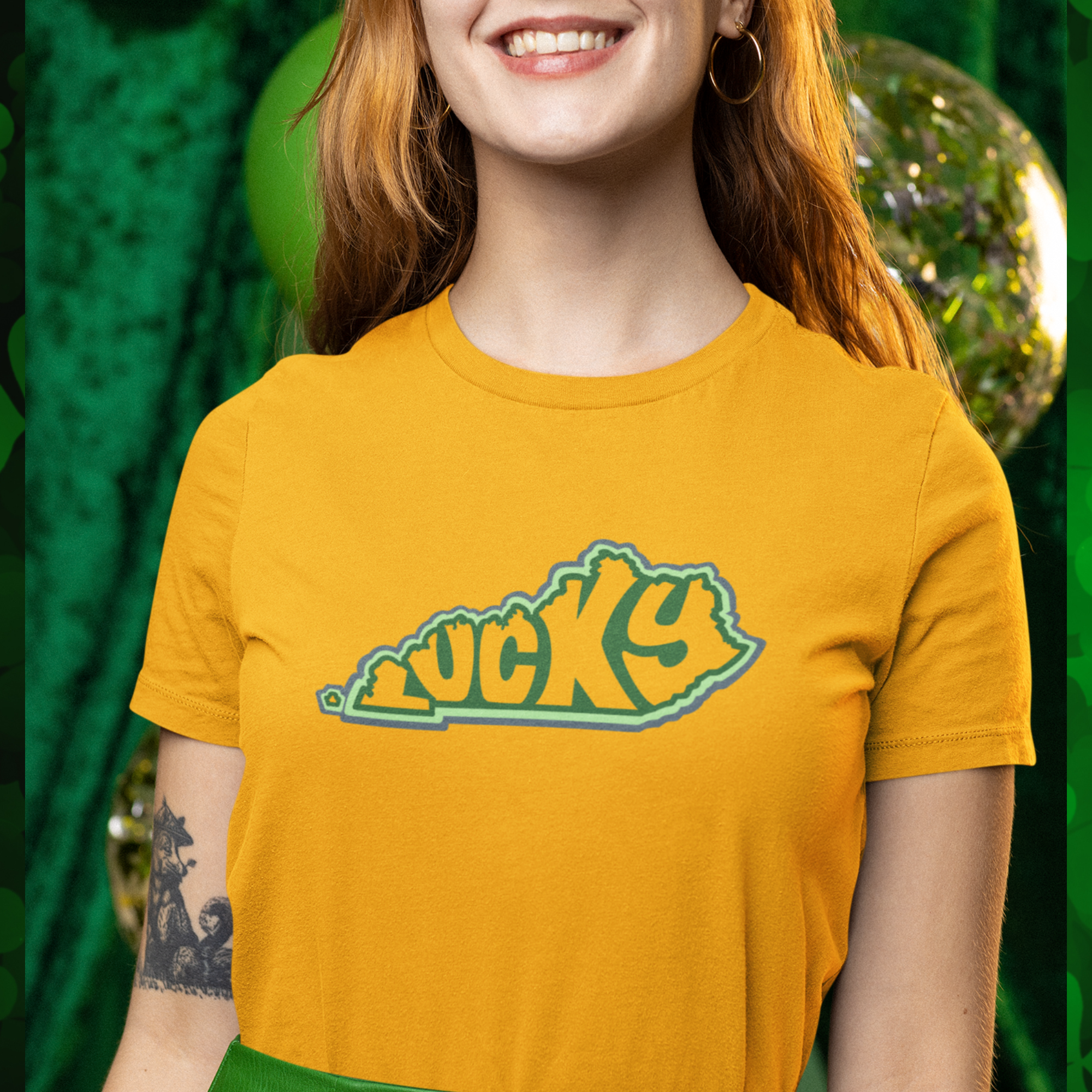 Lucky Kentucky T-Shirt, Bluegrass State, Kentucky pride, Kentucky home, southern charm, Kentucky lover, Kentucky word art, St. Patrick’s Day