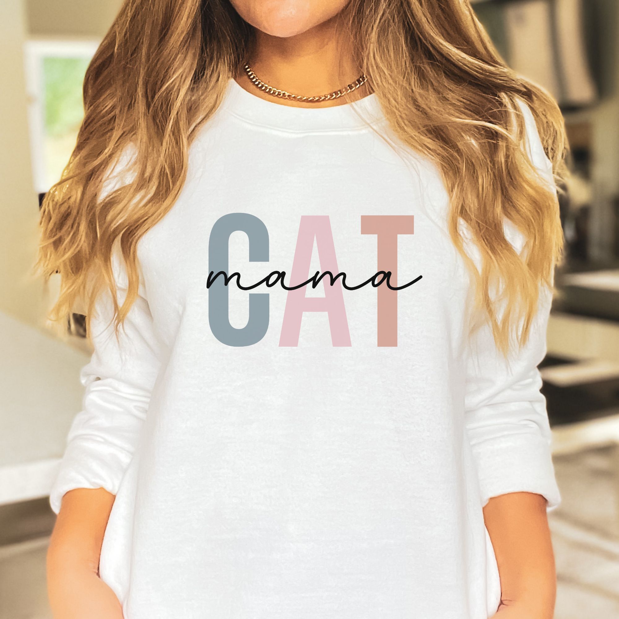 Boho Cat Mama Sweatshirt product thumbnail image Boho Cat Mama Sweatshirt product thumbnail image