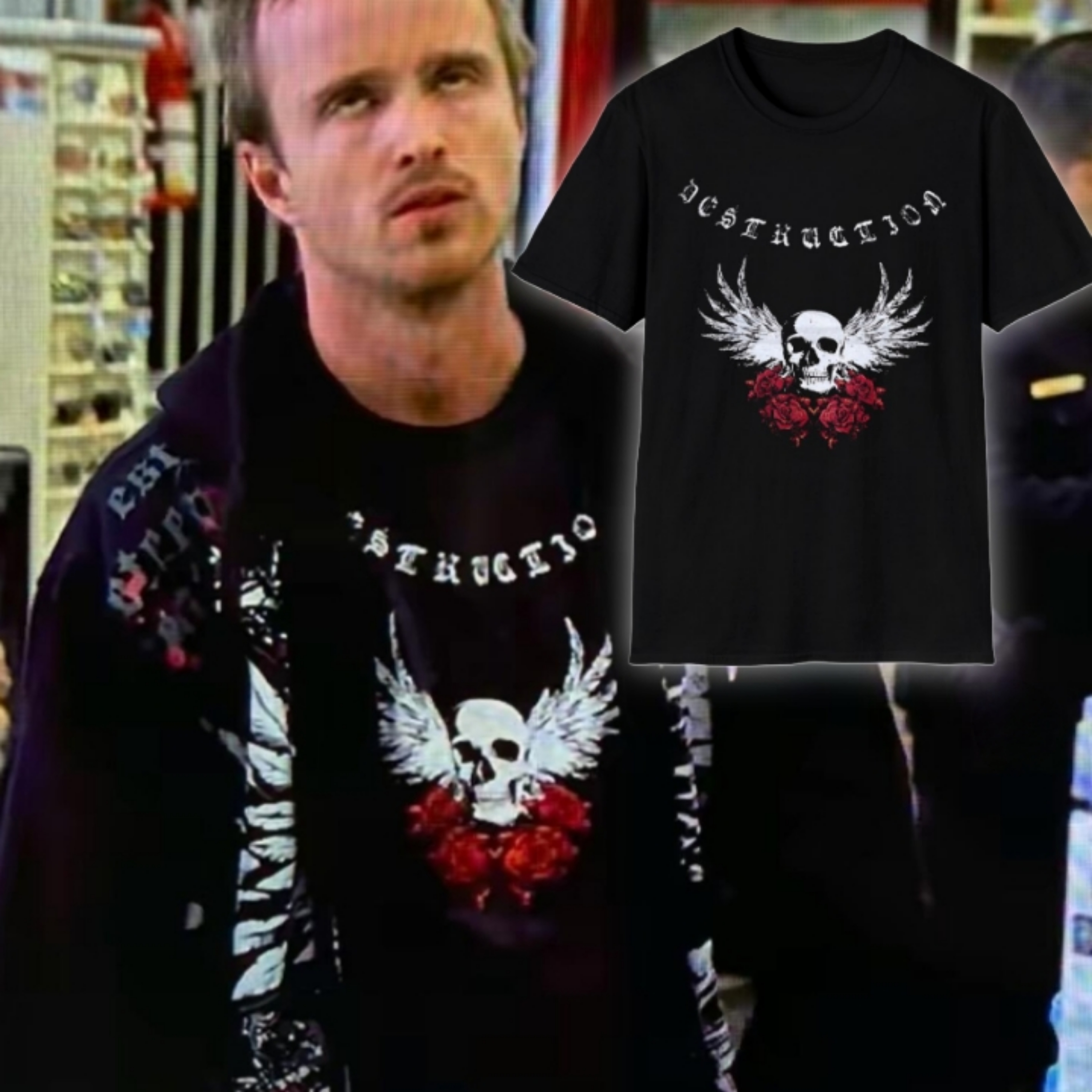 Jesse Pinkman's Destruction Skull T-shirt From Breaking Bad