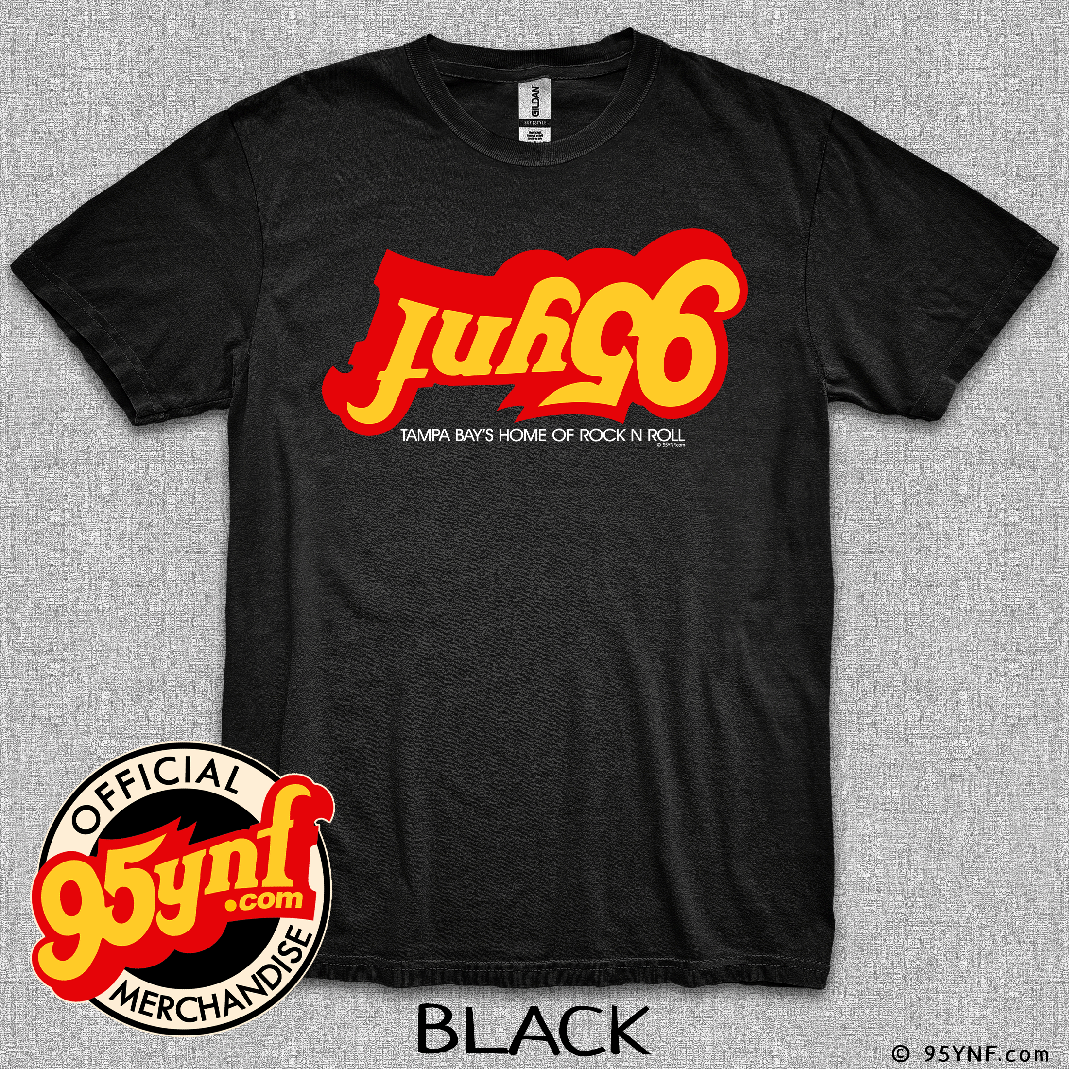 95ynf T-Shirt Black With Upside Down Logo product thumbnail image 95ynf T-Shirt Black With Upside Down Logo product thumbnail image
