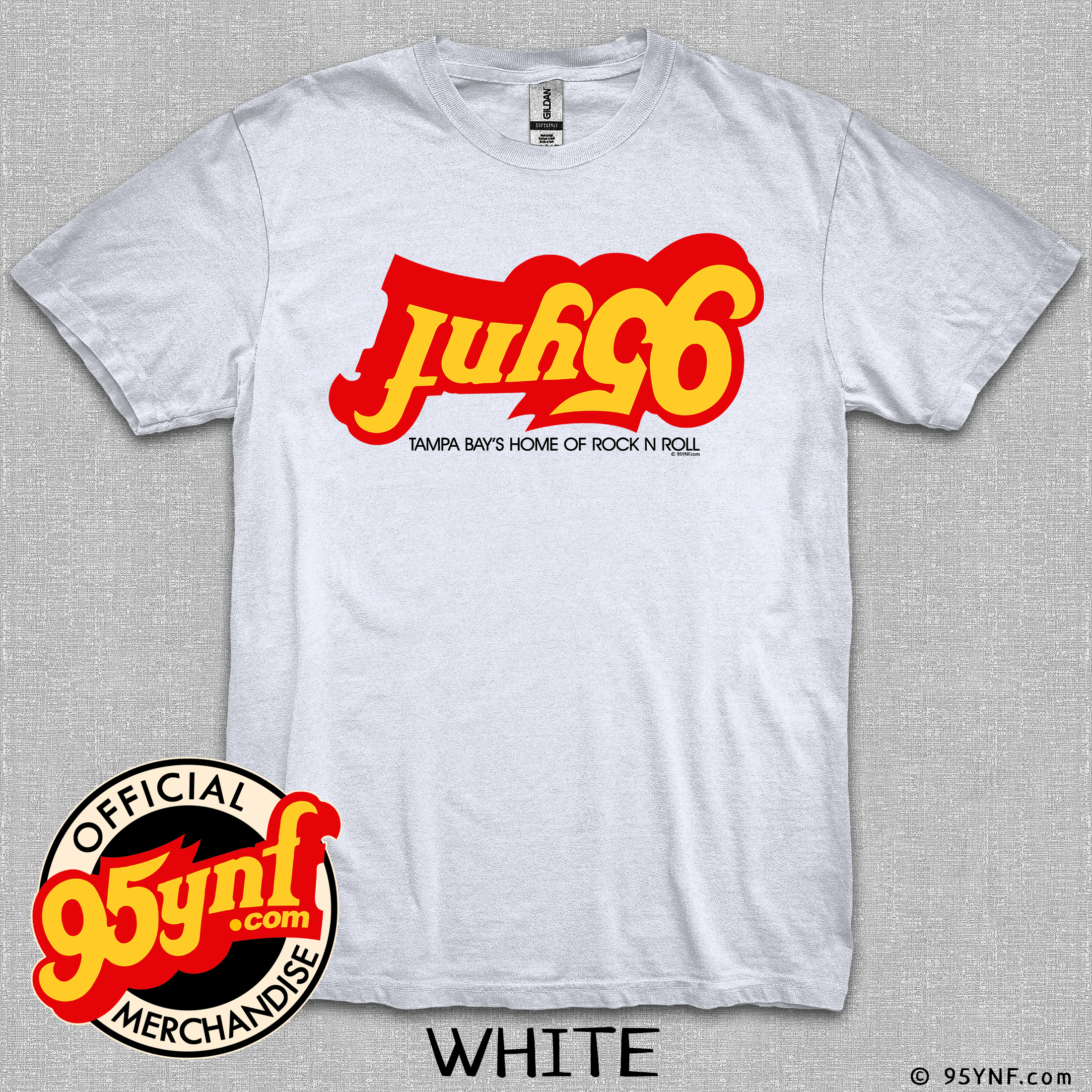 95ynf T-Shirt White With Upside Down Logo product thumbnail image 95ynf T-Shirt White With Upside Down Logo product thumbnail image