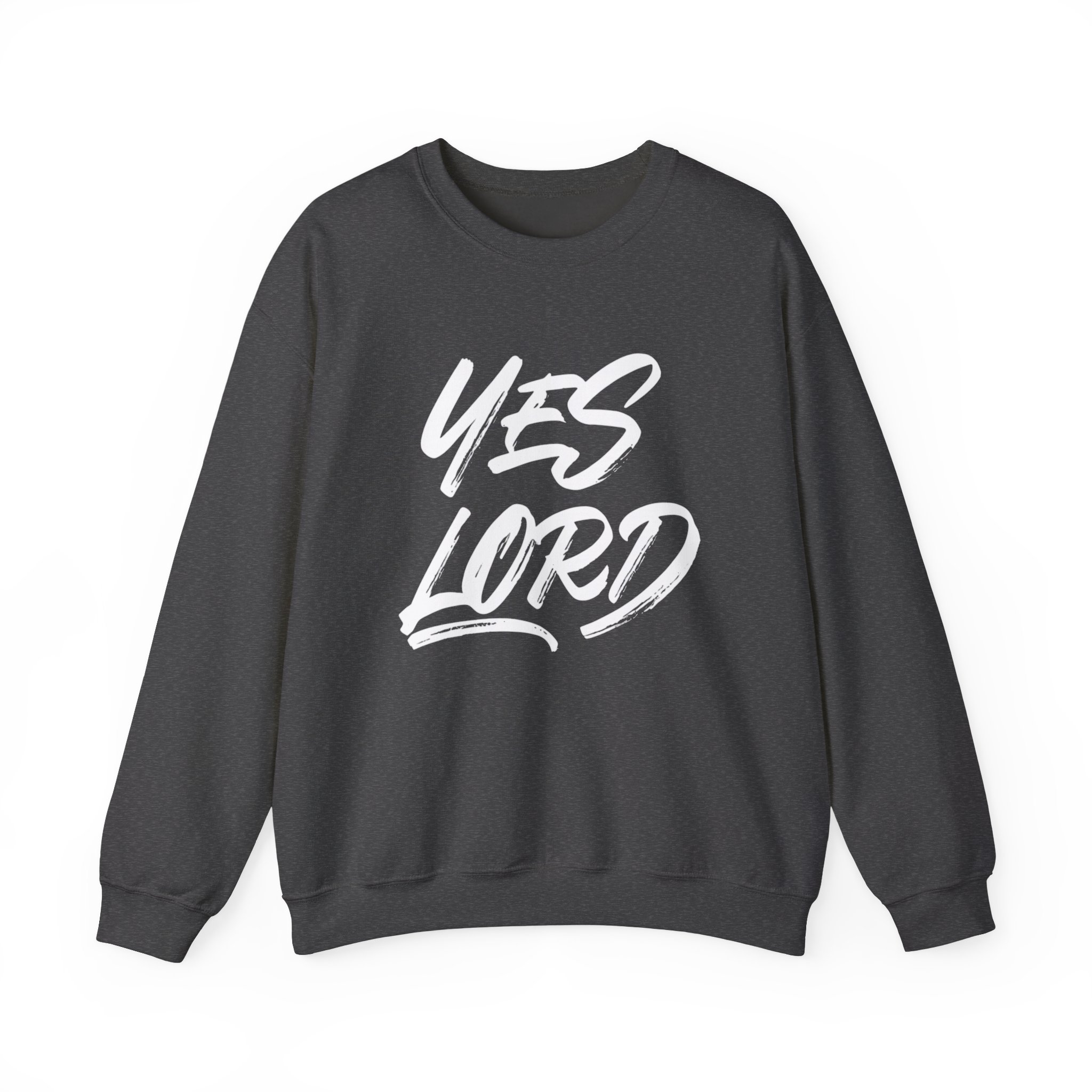 Yes Lord Unisex Heavy Blend™ Crewneck Sweatshirt product thumbnail image Yes Lord Unisex Heavy Blend™ Crewneck Sweatshirt product thumbnail image