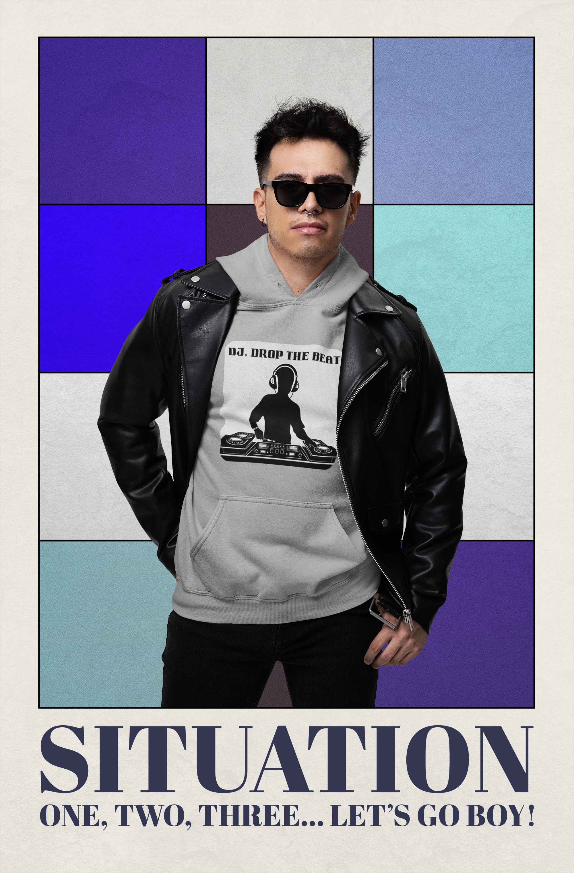 DJ Drop The Beat Unisex Hoodie - Heavy Blend Sweatshirt for Music Lovers product thumbnail image