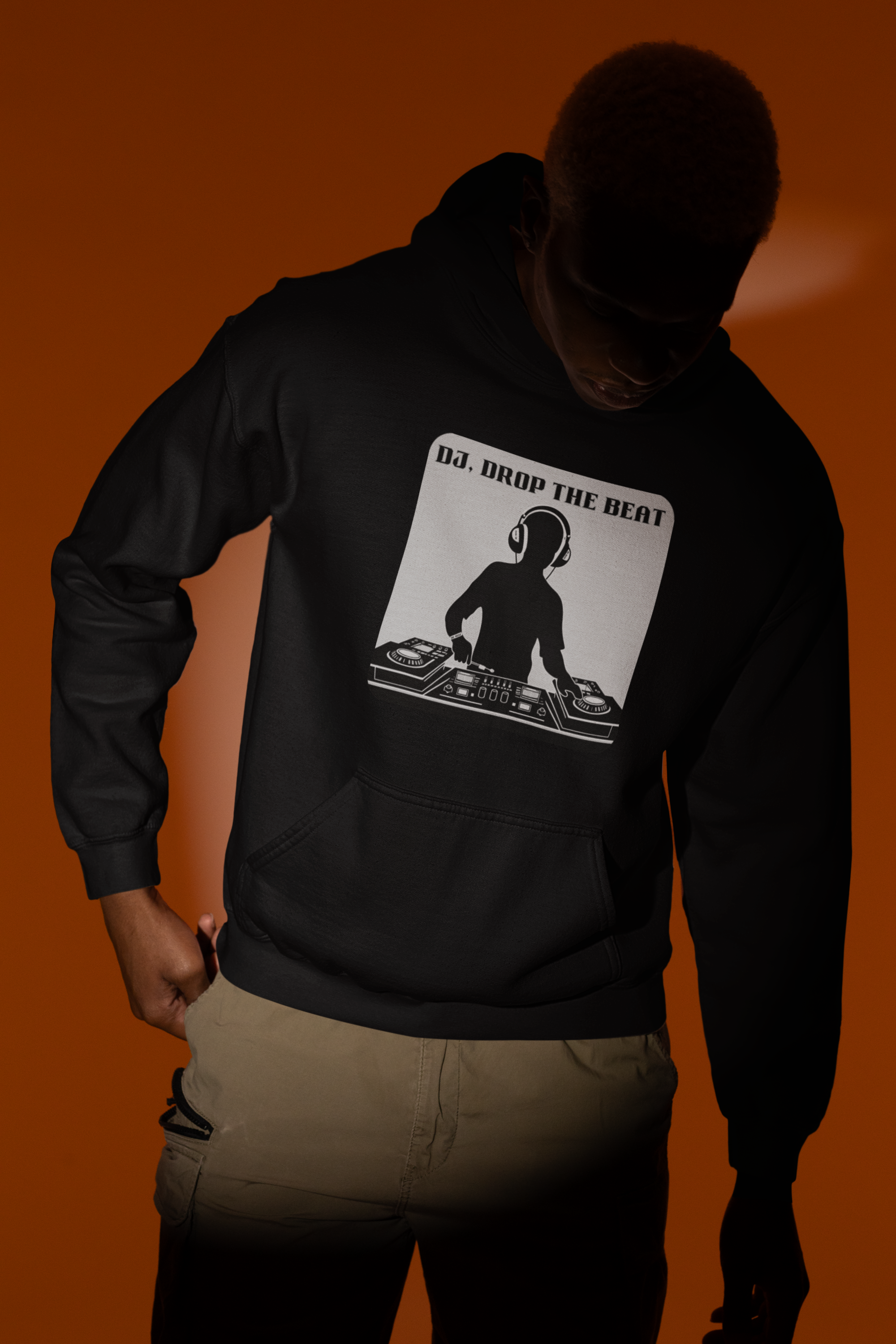 DJ Drop The Beat Unisex Hoodie - Heavy Blend Sweatshirt for Music Lovers product thumbnail image