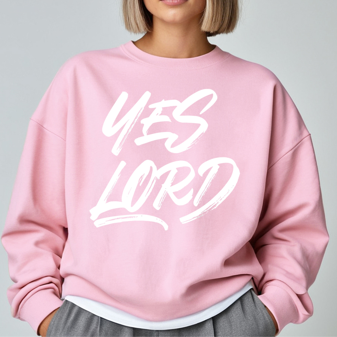 Yes Lord Unisex Heavy Blend™ Crewneck Sweatshirt product thumbnail image Yes Lord Unisex Heavy Blend™ Crewneck Sweatshirt product thumbnail image