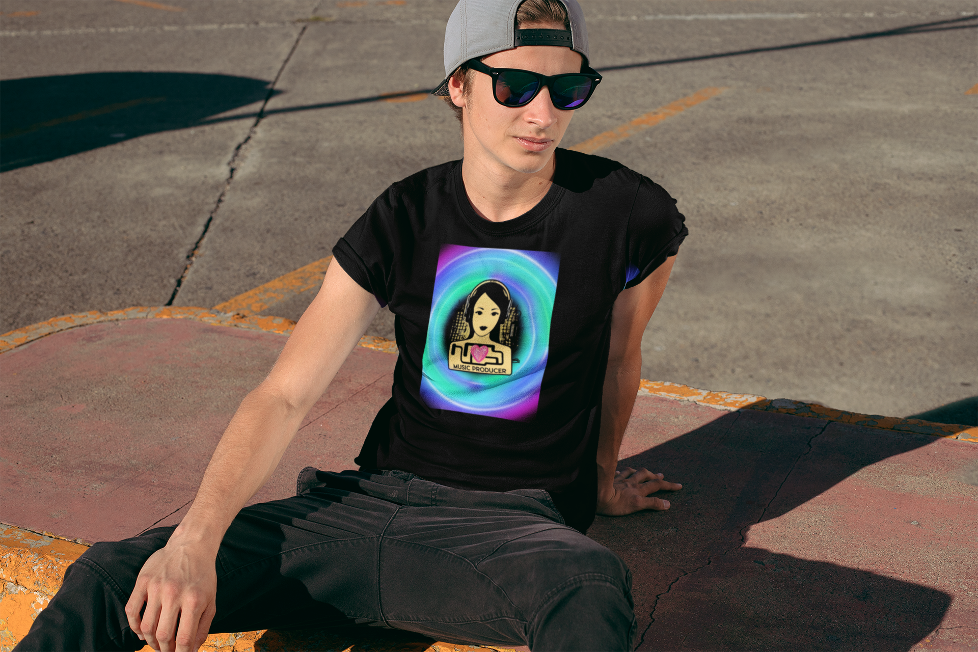 Unisex Music Producer T-Shirt - Fun Graphic Tee for Creatives product thumbnail image