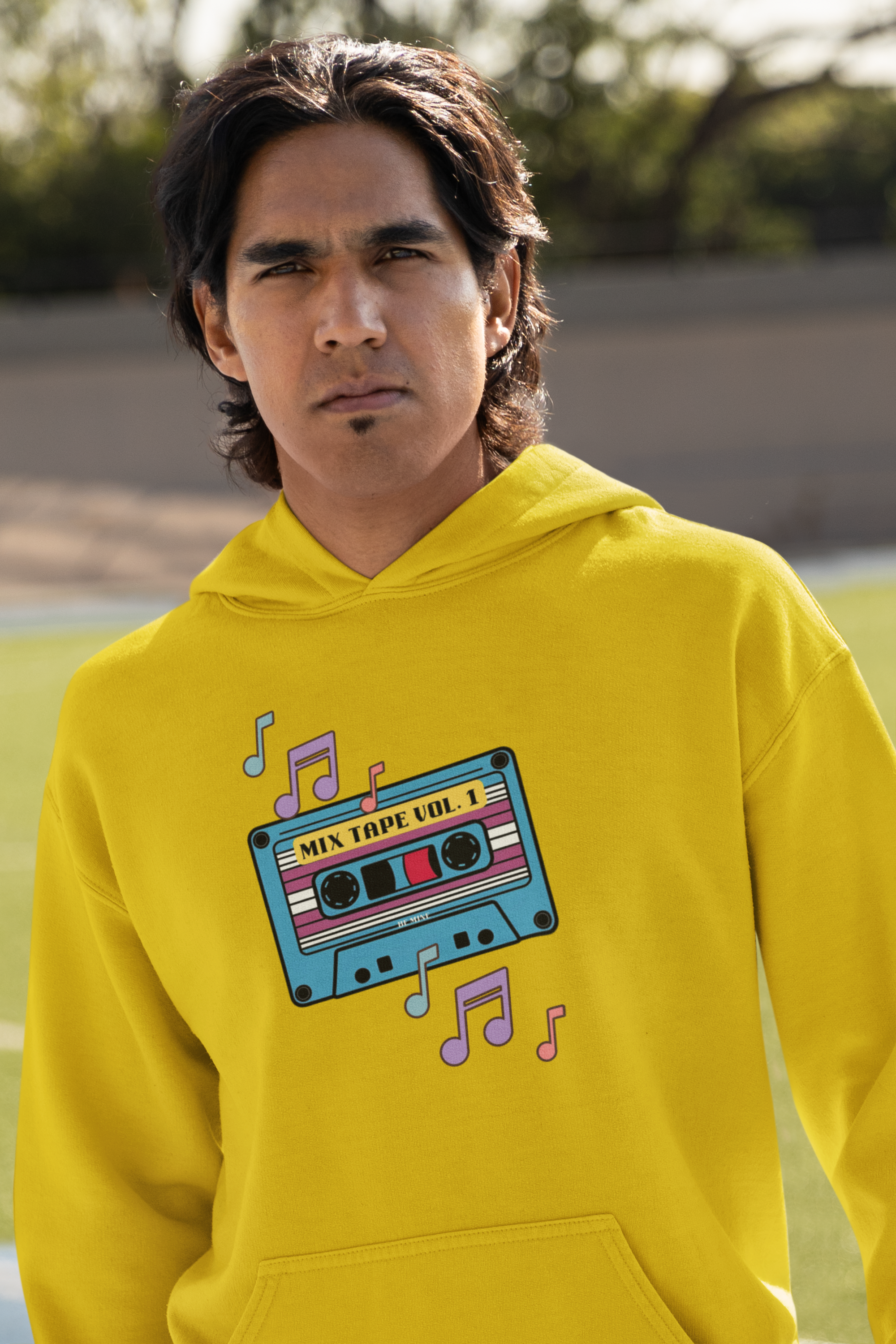 Retro Music Hoodie with Cassette Design - Unisex Heavy Blend Sweatshirt product thumbnail image Retro Music Hoodie with Cassette Design - Unisex Heavy Blend Sweatshirt product thumbnail image