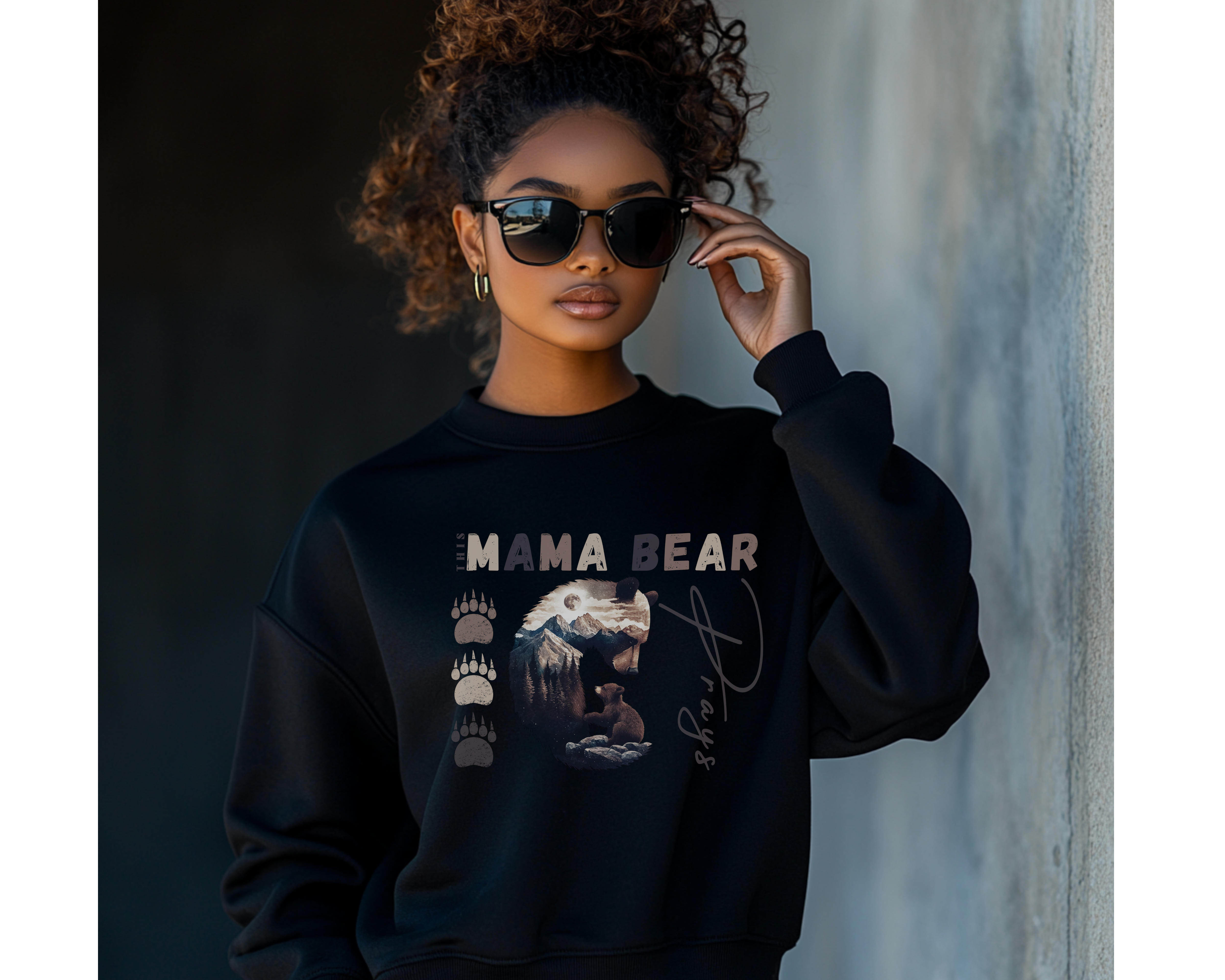 Mama Bear Prays Sweatshirt - Cute Christian Mom Gift product thumbnail image Mama Bear Prays Sweatshirt - Cute Christian Mom Gift product thumbnail image