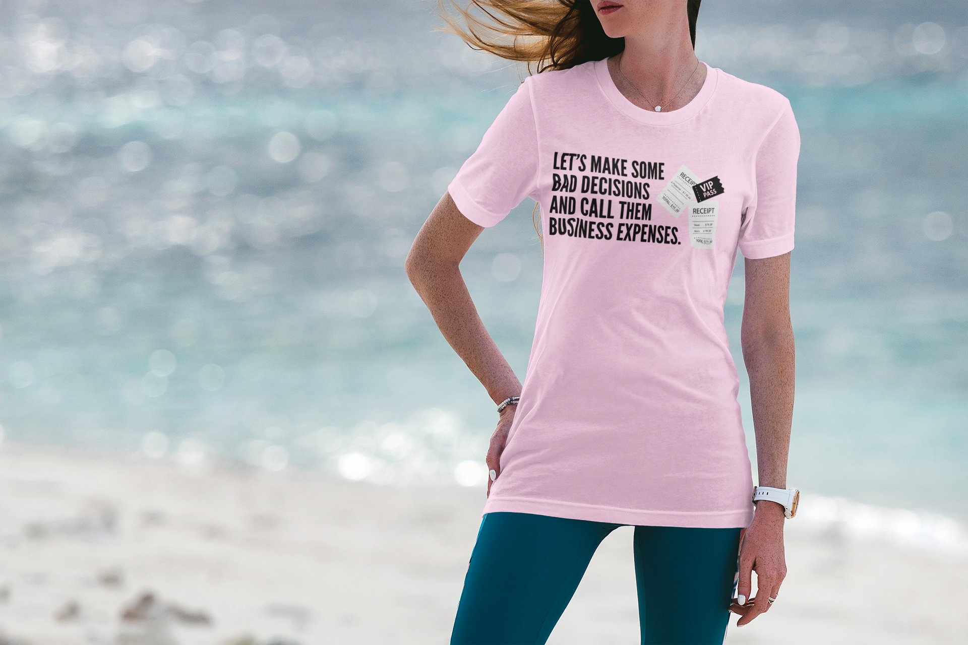 "Bad Decisions Business Expenses" - Funny Business Expenses T-Shirt product thumbnail image