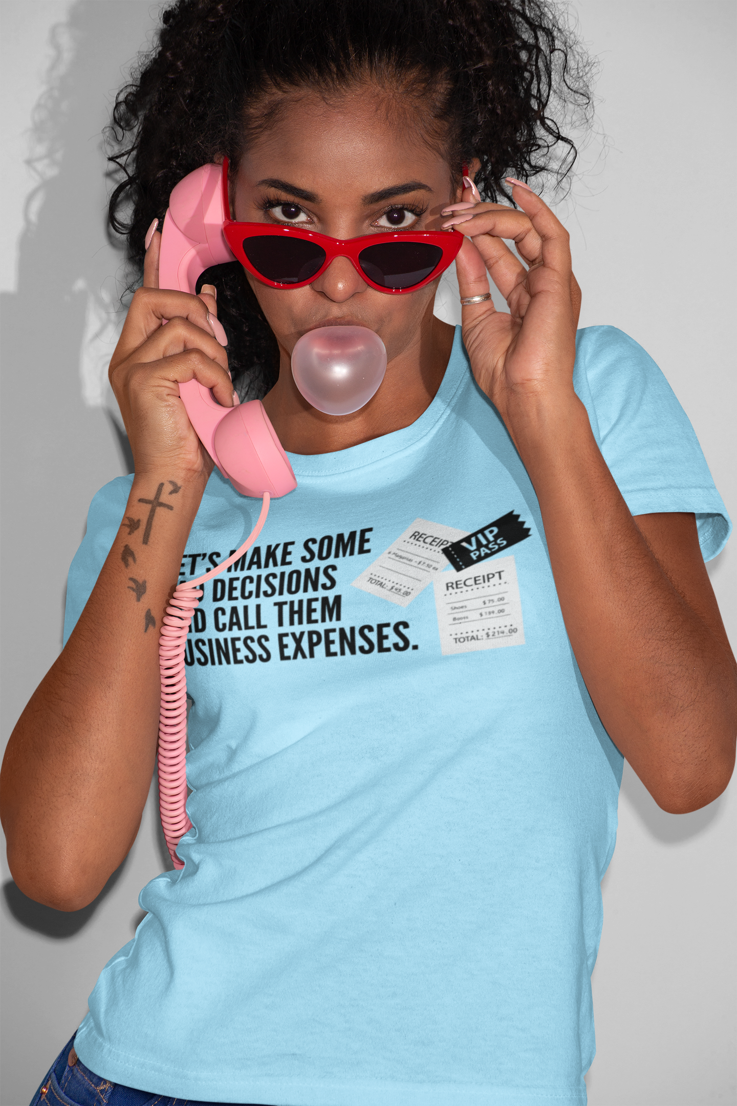 "Bad Decisions Business Expenses" - Funny Business Expenses T-Shirt product thumbnail image