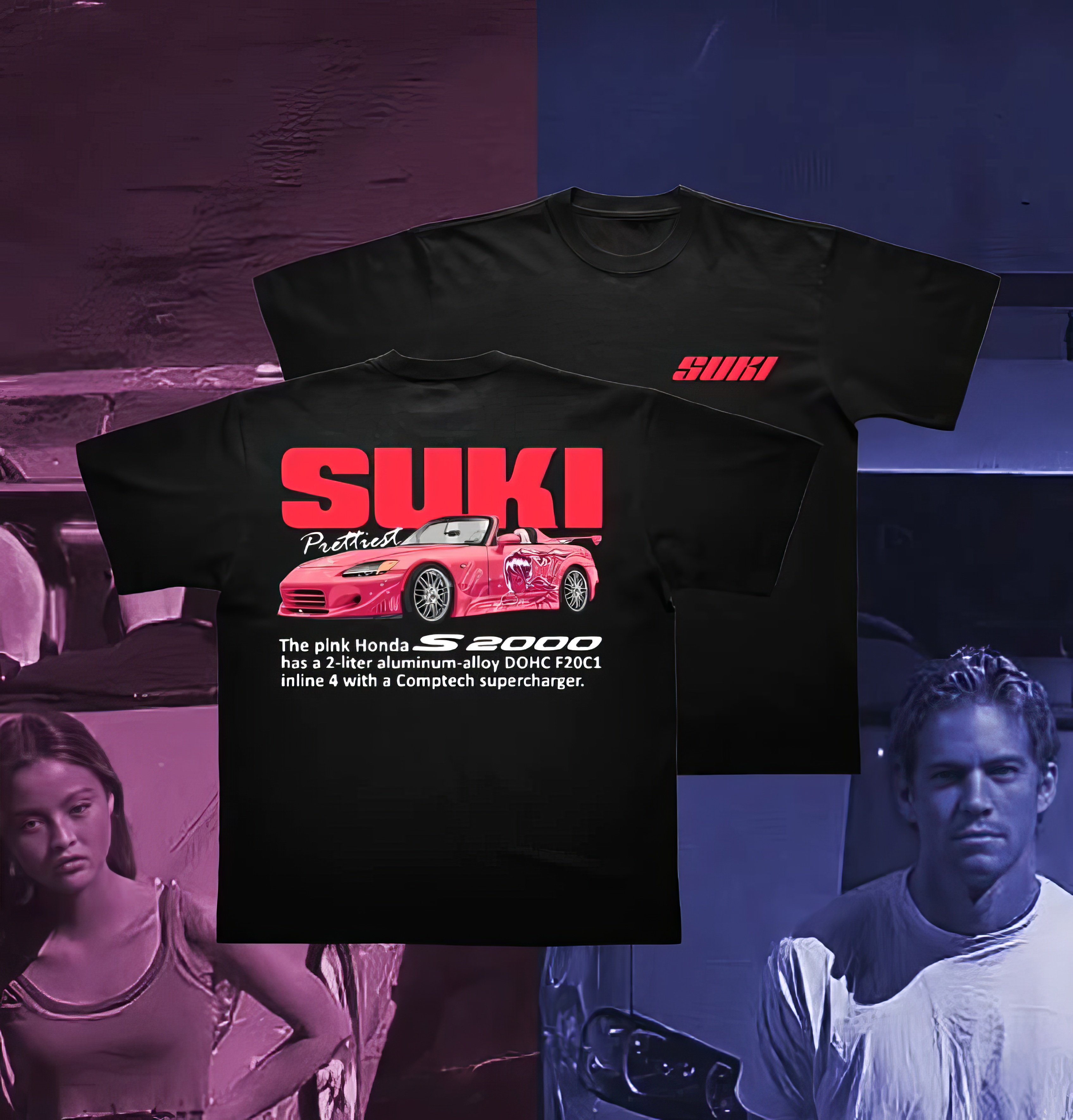 SUKI Honda S2000 Unisex Heavy Cotton Tee - Perfect Gift for Car Enthusiasts