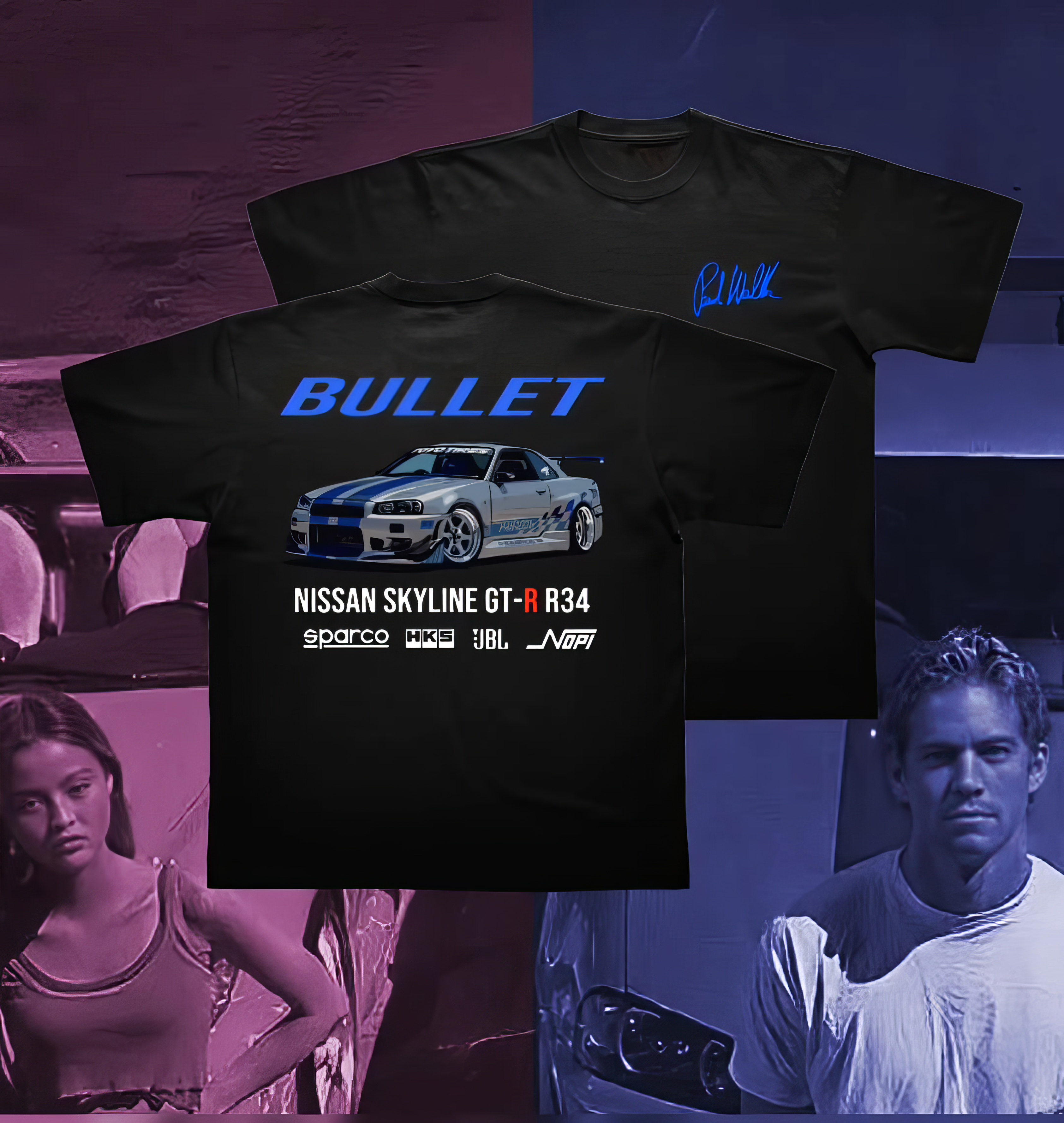 Nissan Skyline GT-R R34 Tee - Perfect Gift for Car Enthusiasts