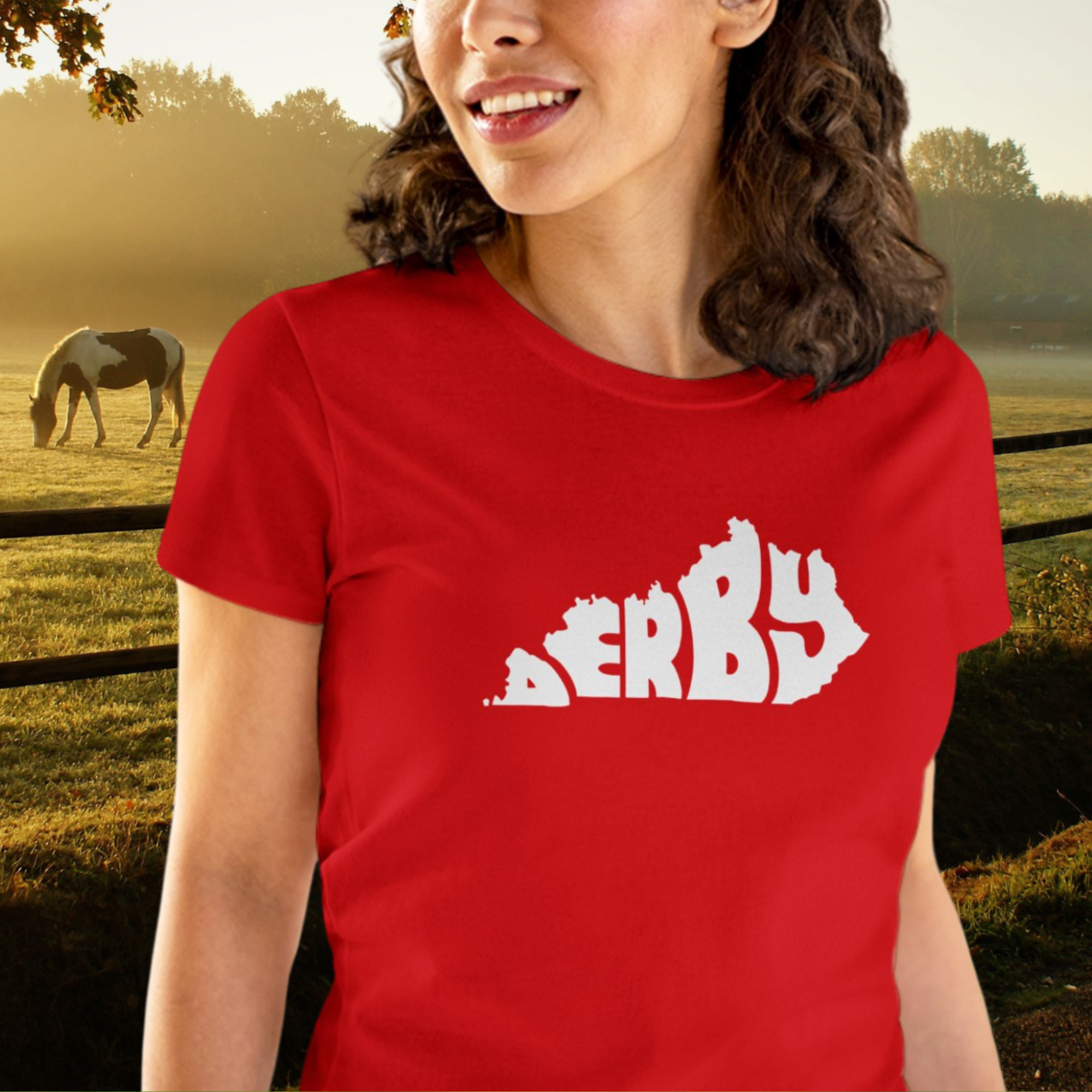 Women's Kentucky Derby T-Shirt, Kentucky Tee, Retro Shirt, State Pride Tee, Souvenir Apparel product thumbnail image Women's Kentucky Derby T-Shirt, Kentucky Tee, Retro Shirt, State Pride Tee, Souvenir Apparel product thumbnail image