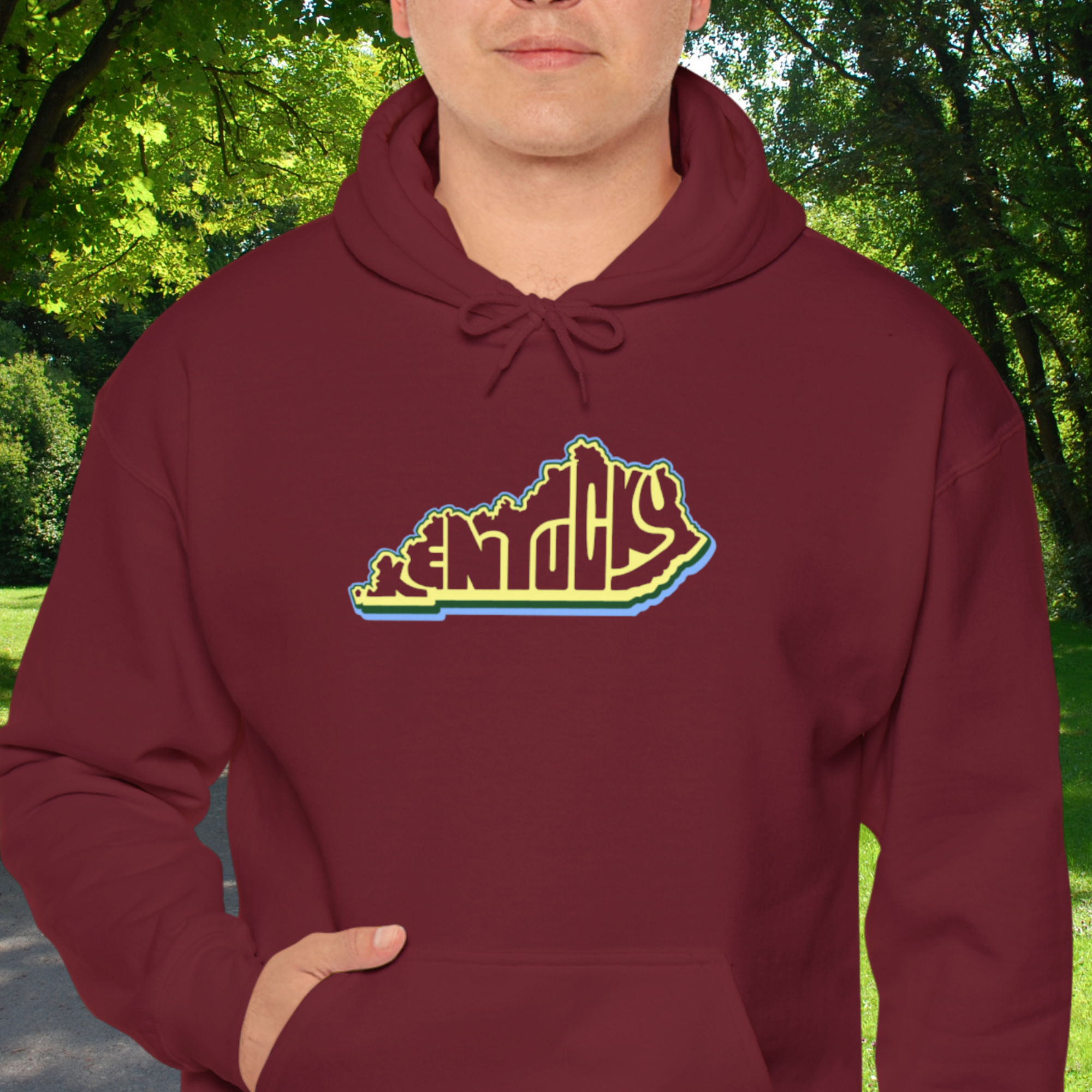 Kentucky Retro Unisex College Hoodie, State of Kentucky Design, Kentucky Hooded Sweatshirt, Gift for Kentuckians, College Apparel product thumbnail image Kentucky Retro Unisex College Hoodie, State of Kentucky Design, Kentucky Hooded Sweatshirt, Gift for Kentuckians, College Apparel product thumbnail image