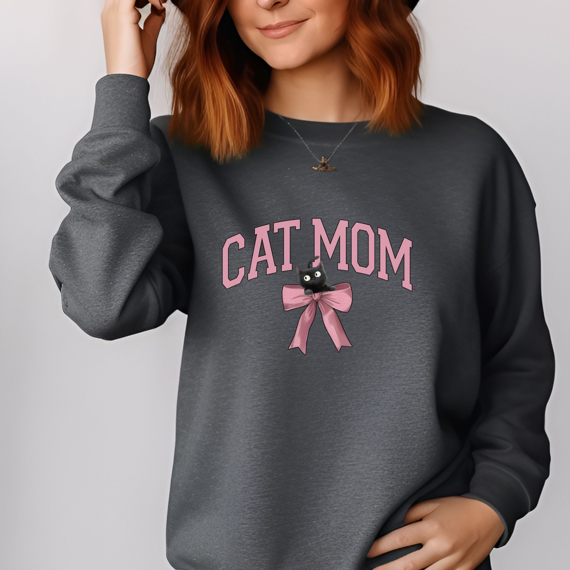 Coquette Cat Mom Sweatshirt