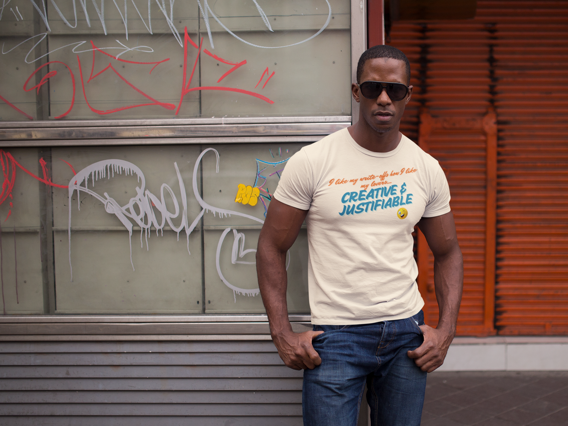 Creative &amp; Justifiable Unisex Softstyle T-Shirt - Funny Financial Tshirt product thumbnail image