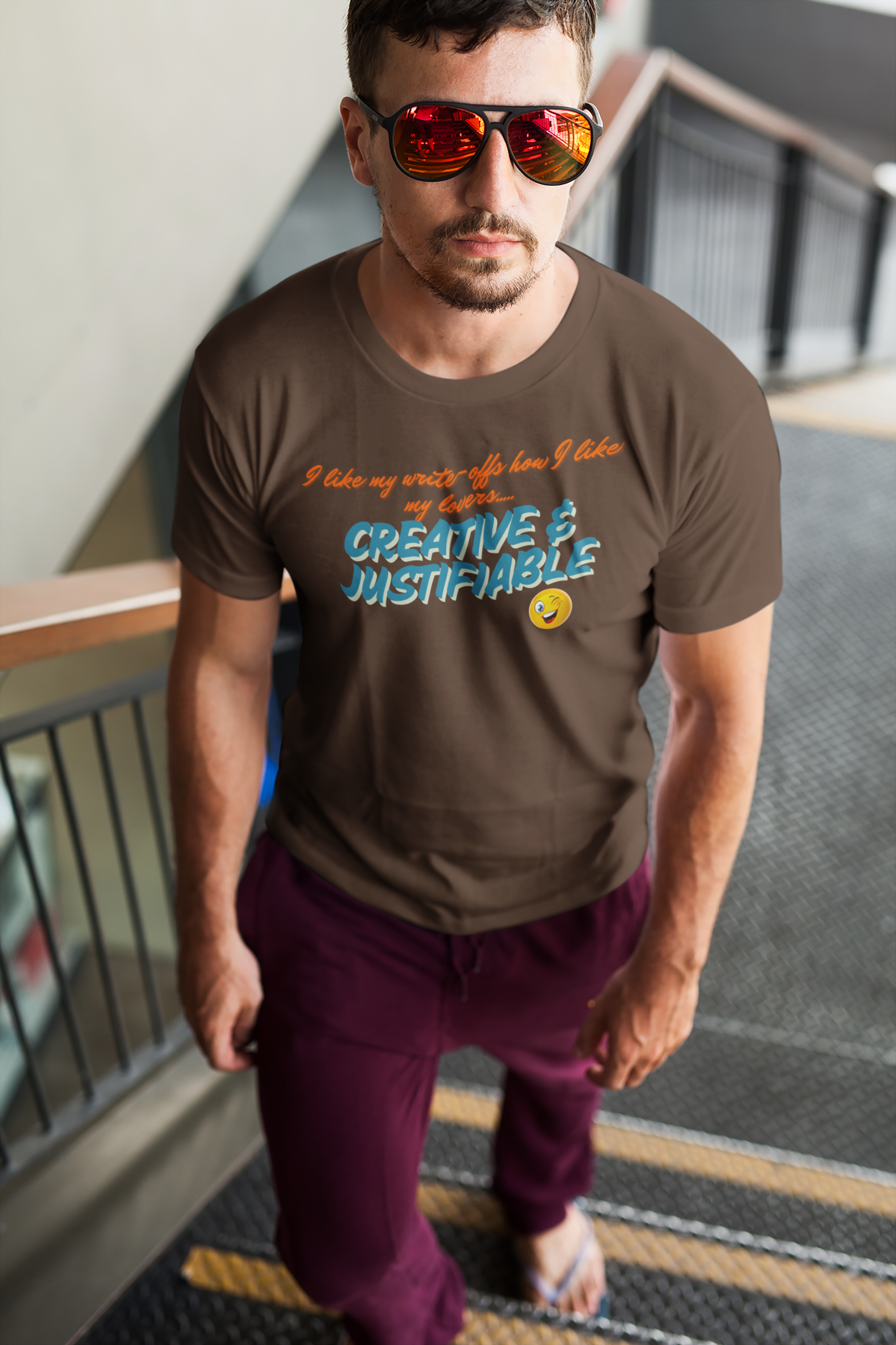 Creative &amp; Justifiable Unisex Softstyle T-Shirt - Funny Financial Tshirt product thumbnail image