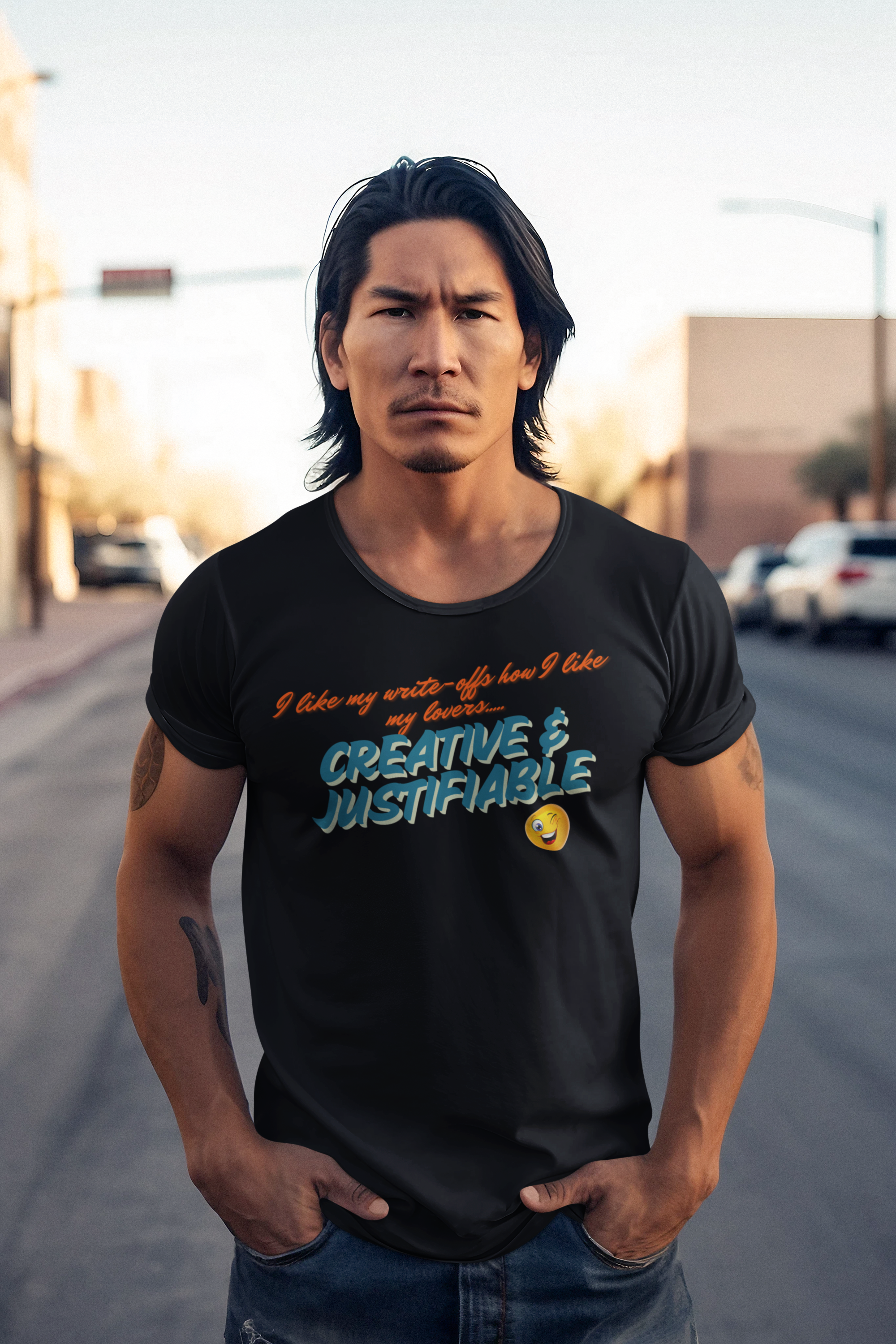 Creative &amp; Justifiable Unisex Softstyle T-Shirt - Funny Financial Tshirt product thumbnail image