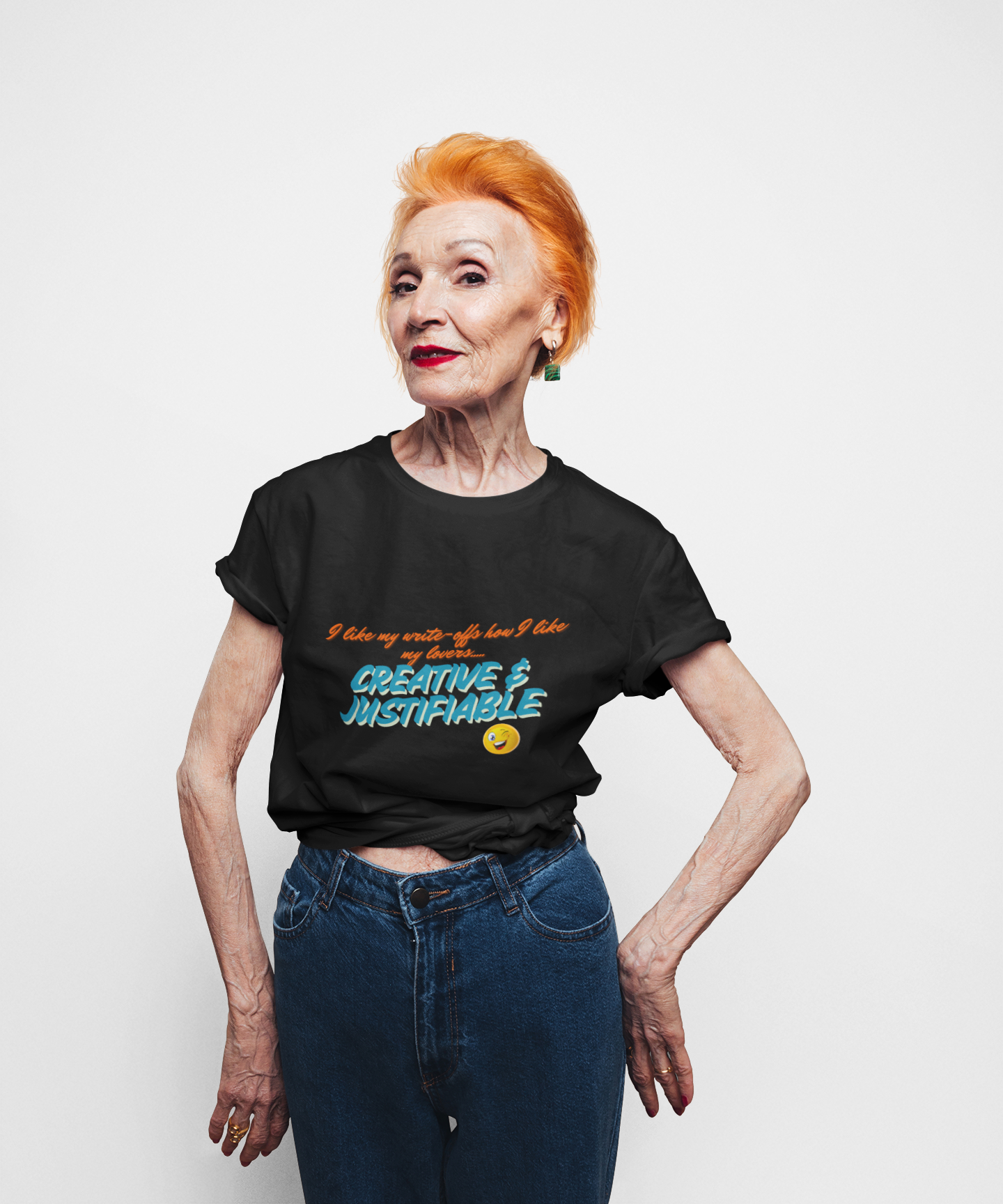 Creative &amp; Justifiable Unisex Softstyle T-Shirt - Funny Financial Tshirt product thumbnail image