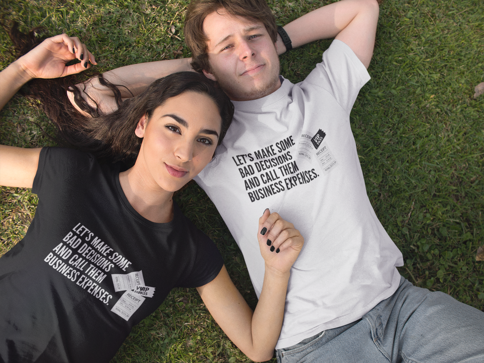 "Bad Decisions Business Expenses" - Funny Business Expenses T-Shirt product thumbnail image
