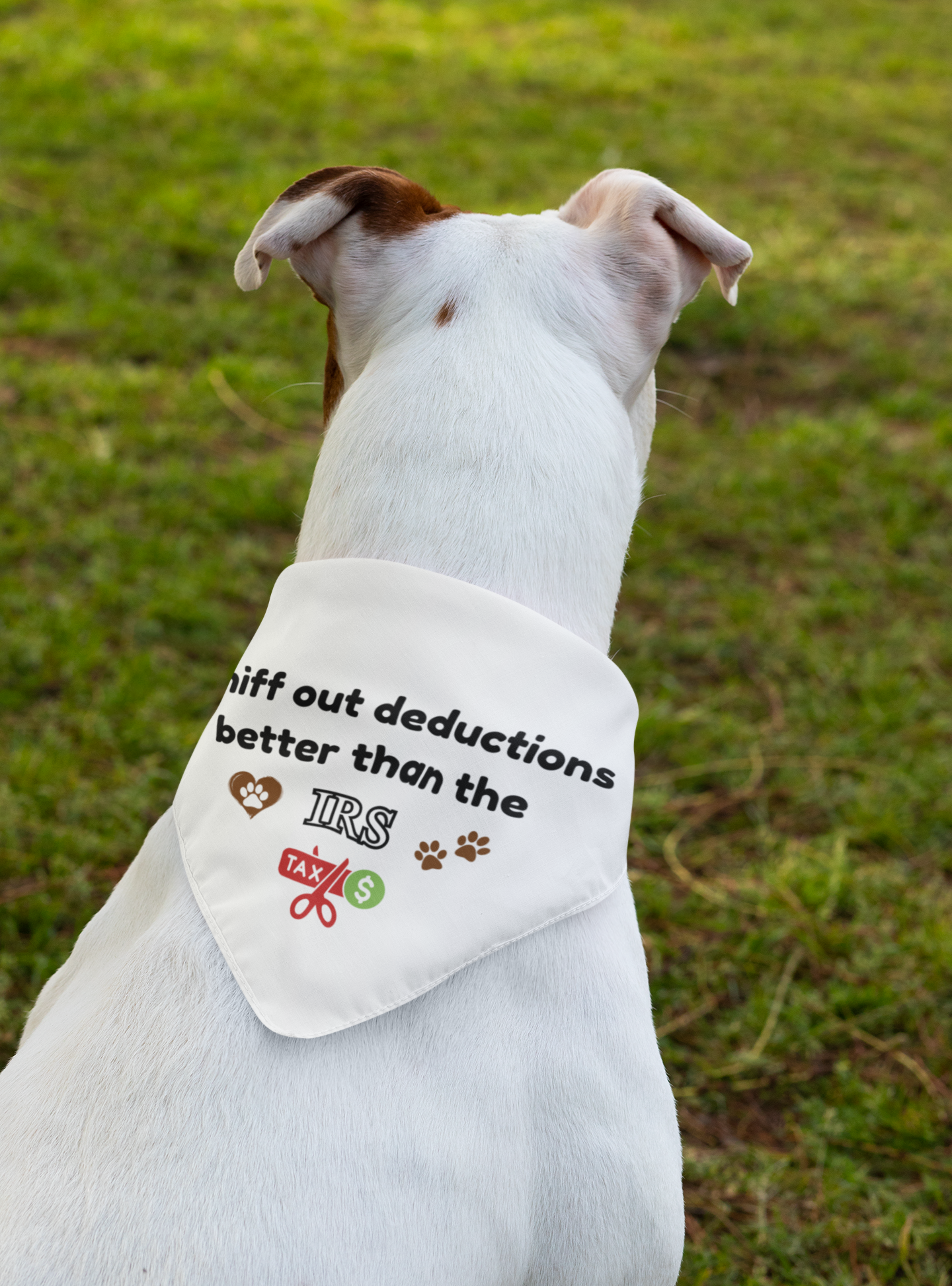 "I Sniff Out Deductions Better Than the IRS" - Funny Clip-on Pet Bandana product thumbnail image "I Sniff Out Deductions Better Than the IRS" - Funny Clip-on Pet Bandana product thumbnail image