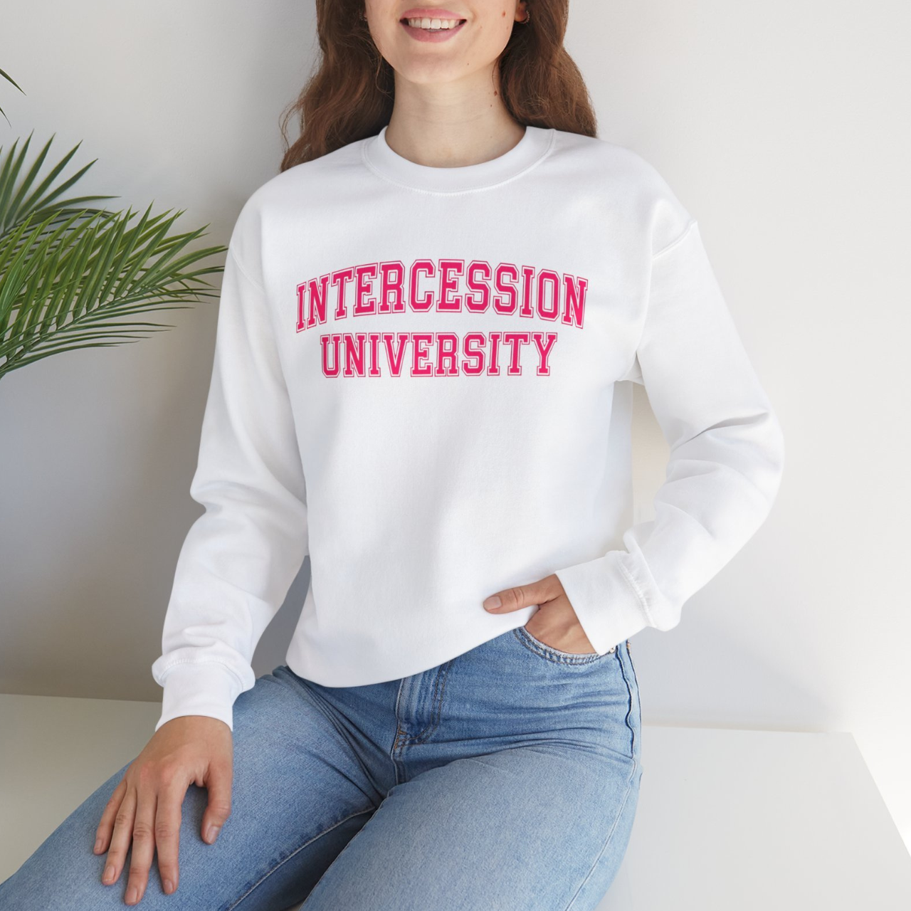 Intercession University Unisex Heavy Blend™ Crewneck Sweatshirt product thumbnail image Intercession University Unisex Heavy Blend™ Crewneck Sweatshirt product thumbnail image