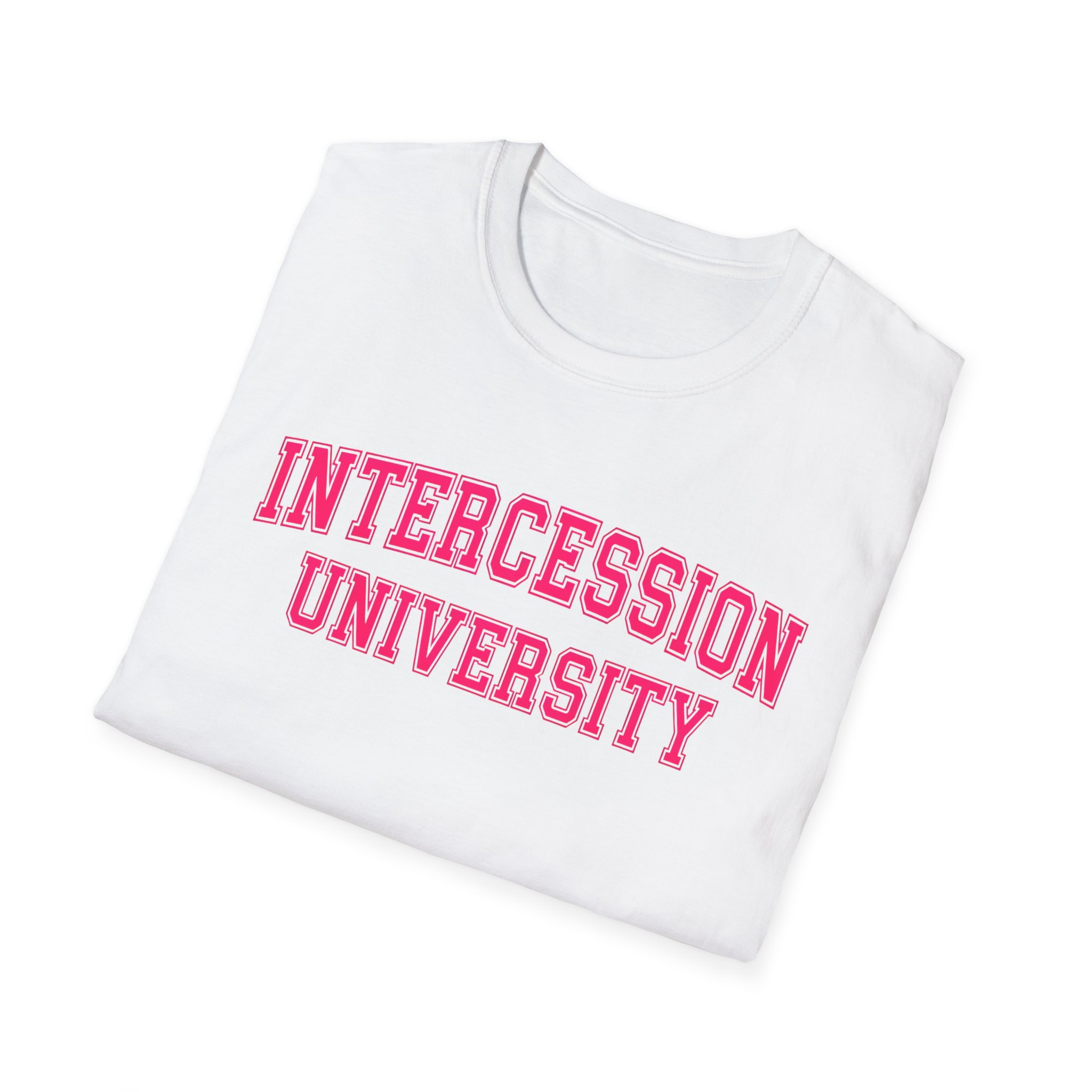 Intercession University Unisex Softstyle T-Shirt product thumbnail image Intercession University Unisex Softstyle T-Shirt product thumbnail image