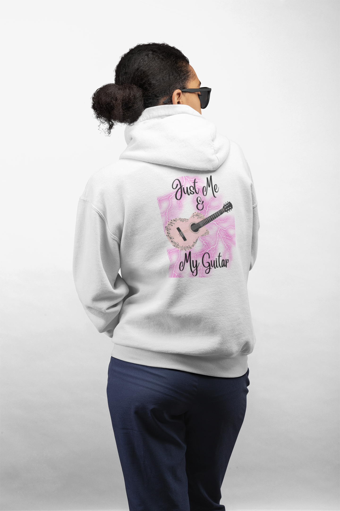 Guitar Lover's Unisex Hoodie – Just Me &amp; My Guitar Sweatshirt product thumbnail image