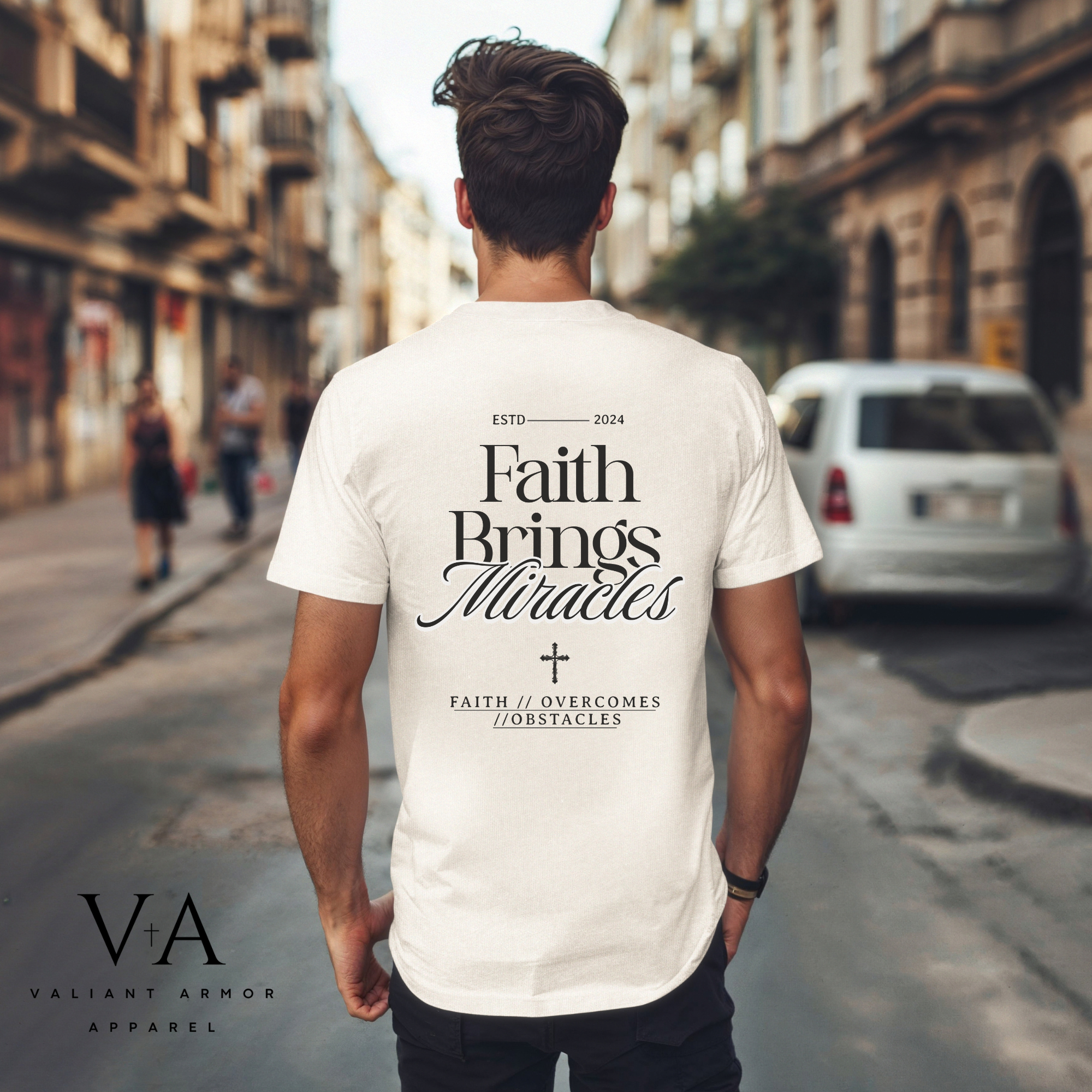 Faith Brings Miracles - Men's Comfort Colors Graphic Tee Faith Brings Miracles - Men's Comfort Colors Graphic Tee