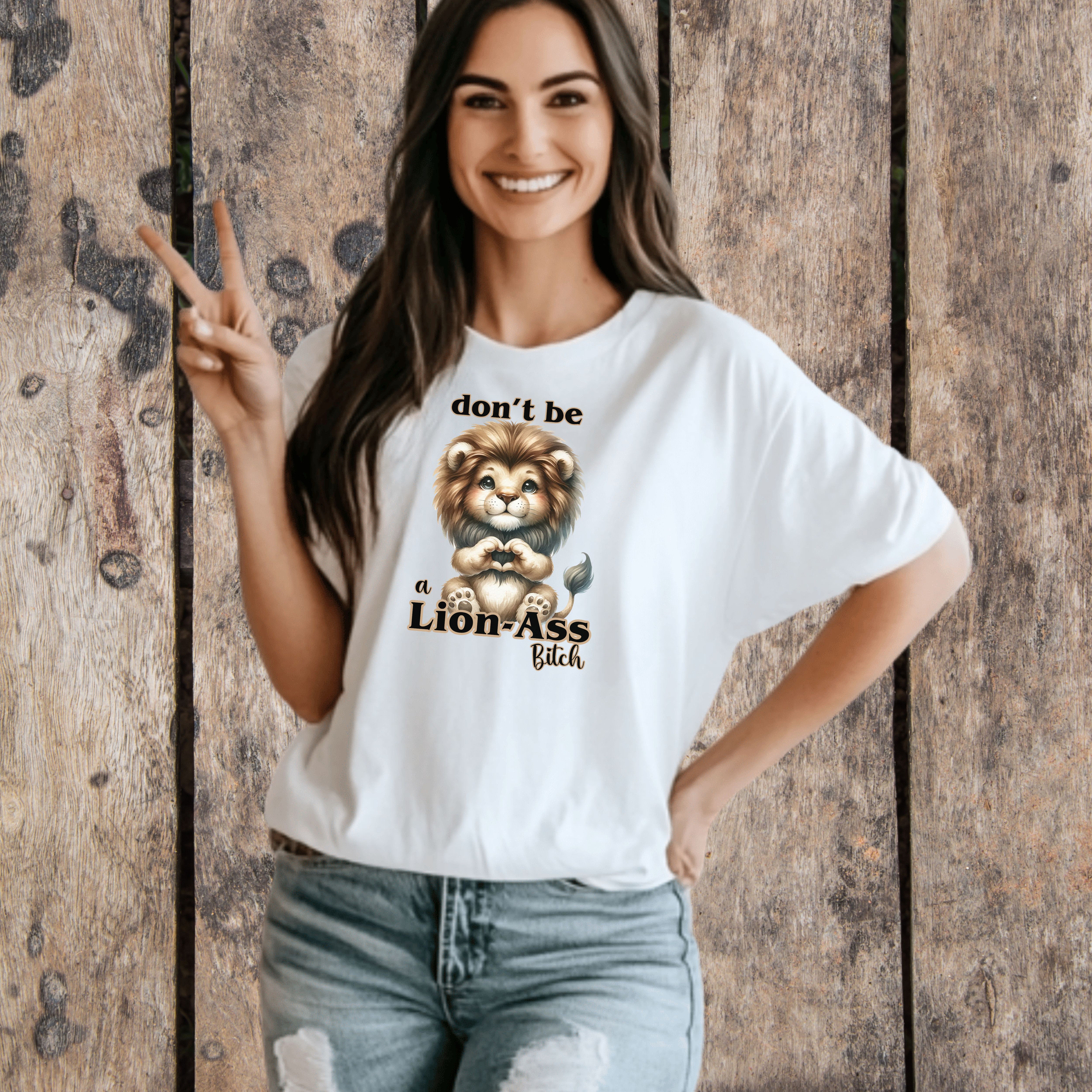 Don't Be a Lion-Ass Bi*ch Unisex Heavy Cotton Tee - Fun Graphic T-Shirt for Animal Lovers product thumbnail image Don't Be a Lion-Ass Bi*ch Unisex Heavy Cotton Tee - Fun Graphic T-Shirt for Animal Lovers product thumbnail image