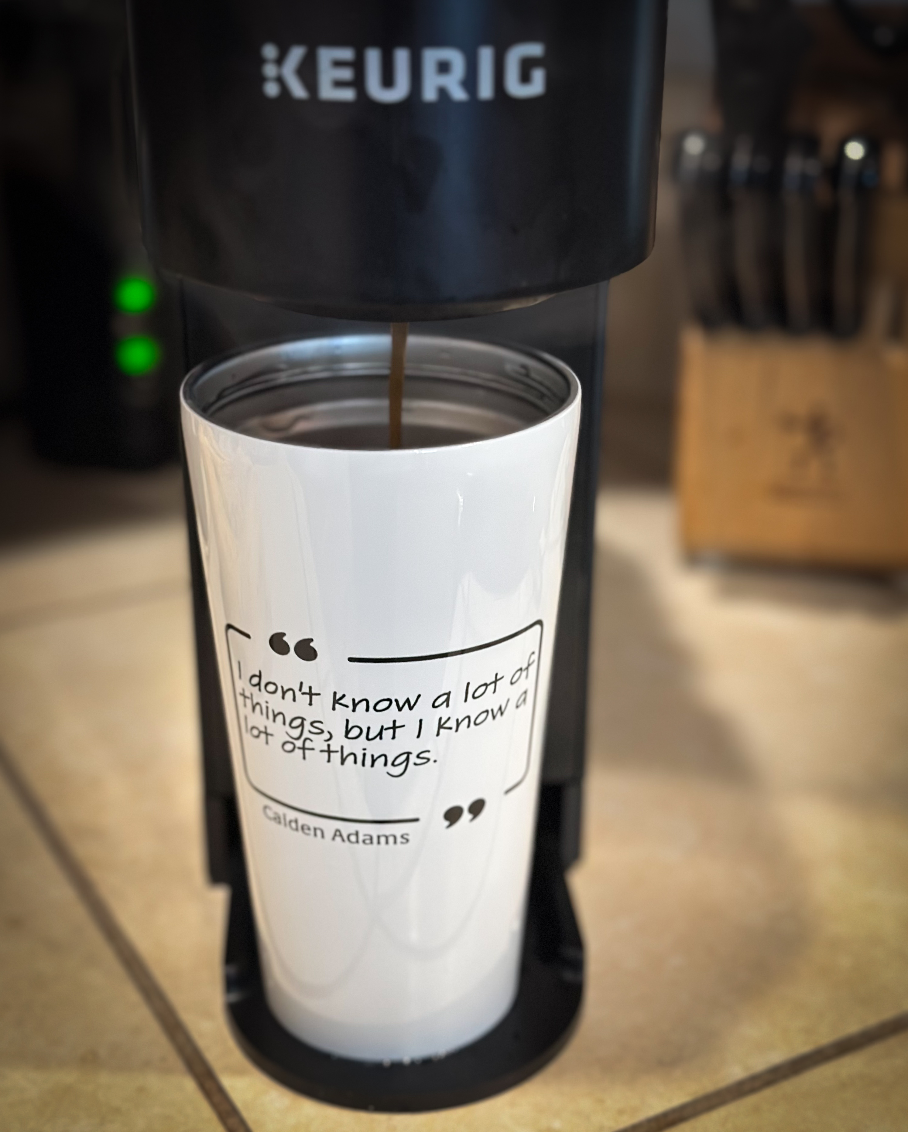 Dual Quote - Stainless Steel Travel Mug
