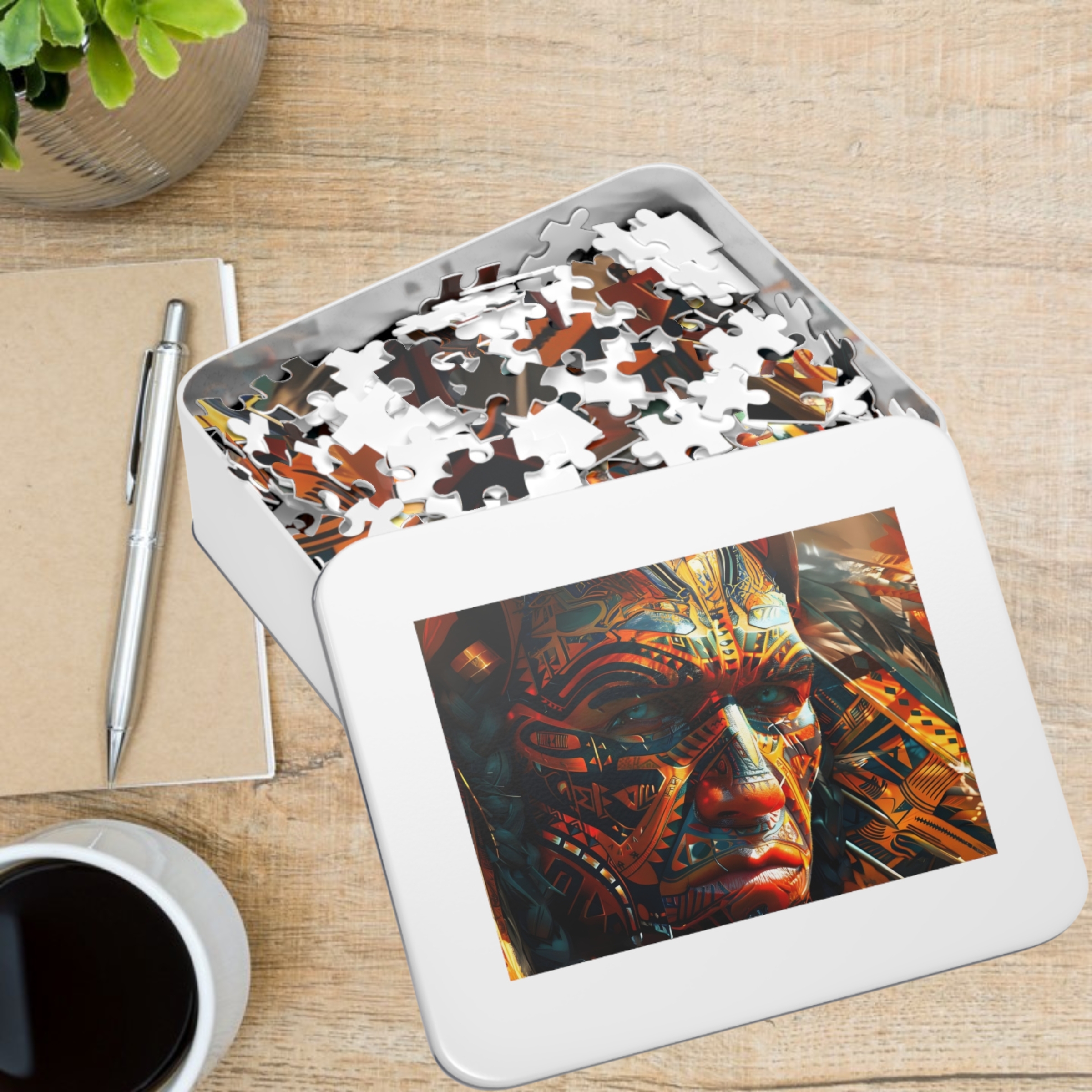 Maori Tatooed Warrior Jigsaw Puzzle (30, 110, 252, 500,1000-Piece) product thumbnail image Maori Tatooed Warrior Jigsaw Puzzle (30, 110, 252, 500,1000-Piece) product thumbnail image