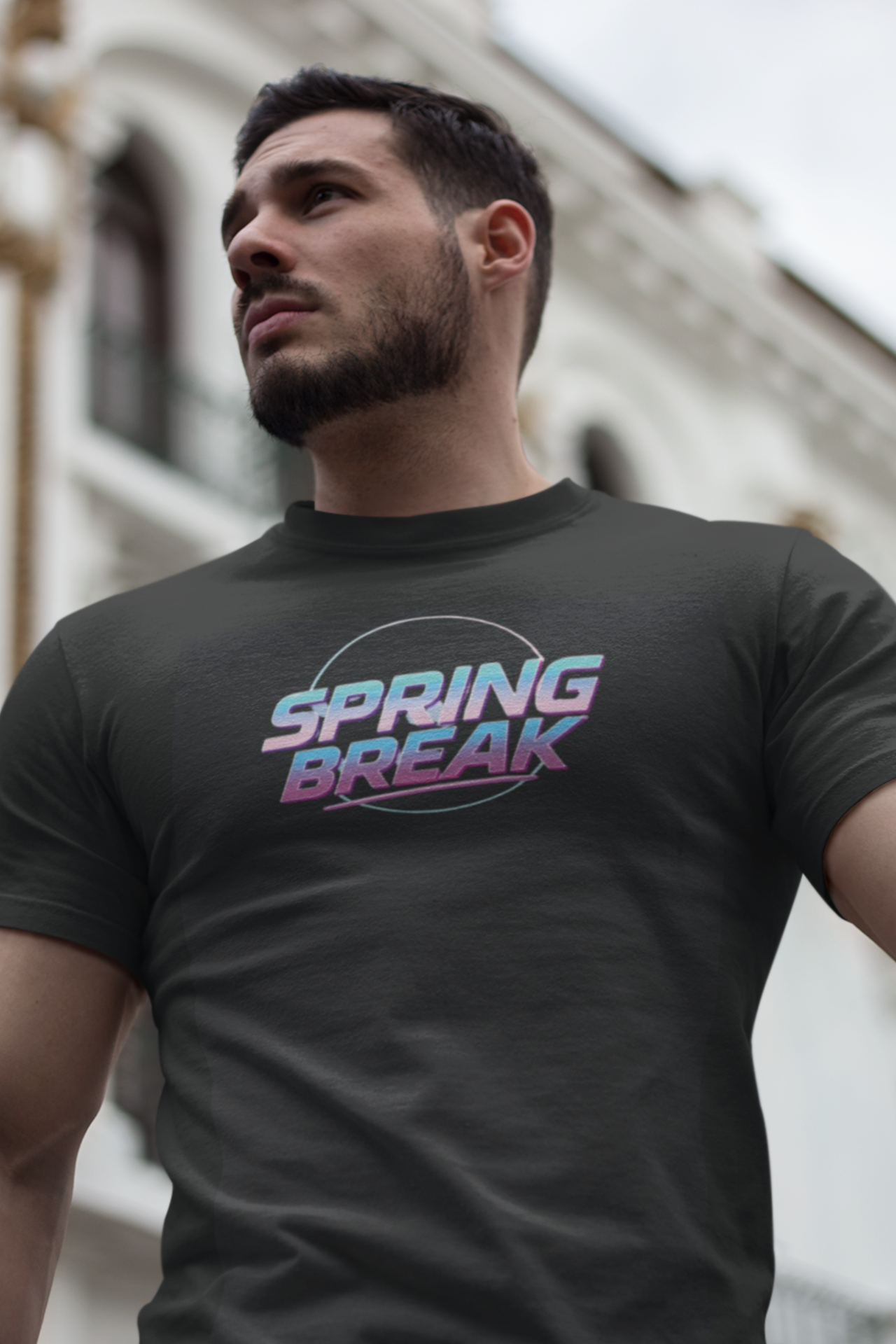 Spring Break Men's Lightweight Fashion Tee - Casual Summer Shirt, Vacation Top, Graphic Tee, Beachwear, Gift for Him product thumbnail image