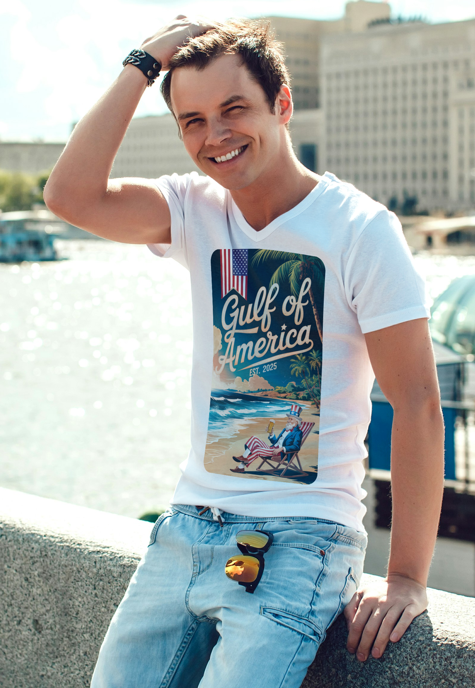 Uncle Sam Gulf of America Patriotic Tee, American Flag Shirt, 4th of July Graphic Tee, USA Pride T-Shirt, Military Veteran Apparel Uncle Sam Gulf of America Patriotic Tee, American Flag Shirt, 4th of July Graphic Tee, USA Pride T-Shirt, Military Veteran Apparel